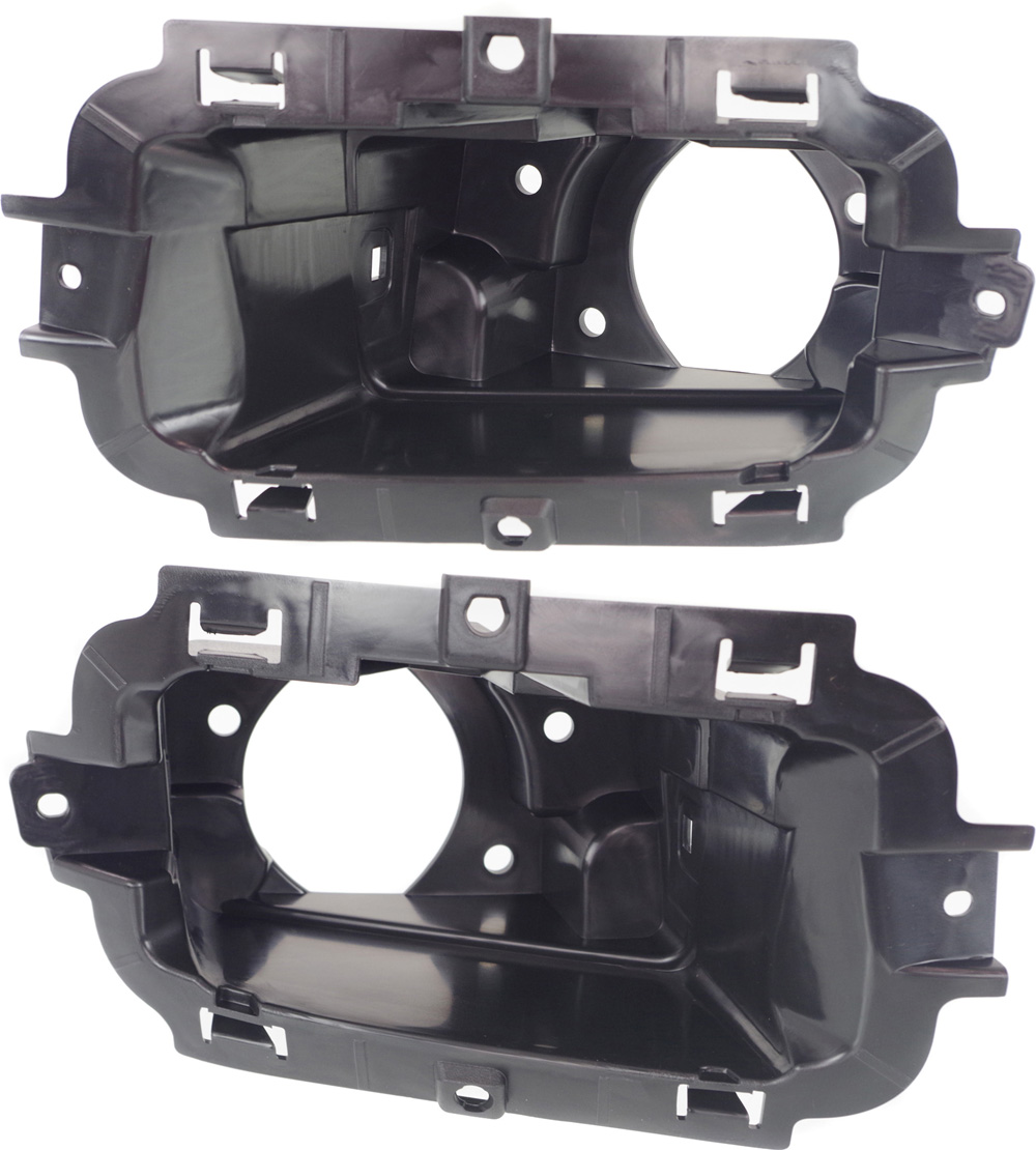 AM SILVERADO 1500-14-15 FOG LIGHT BRACKET RH and LH Textured Black w or w o Impact Bar Skid Plate SKU SET REPC110501 Partslink GM2603102 GM2602102 OEM 22944875-22944876