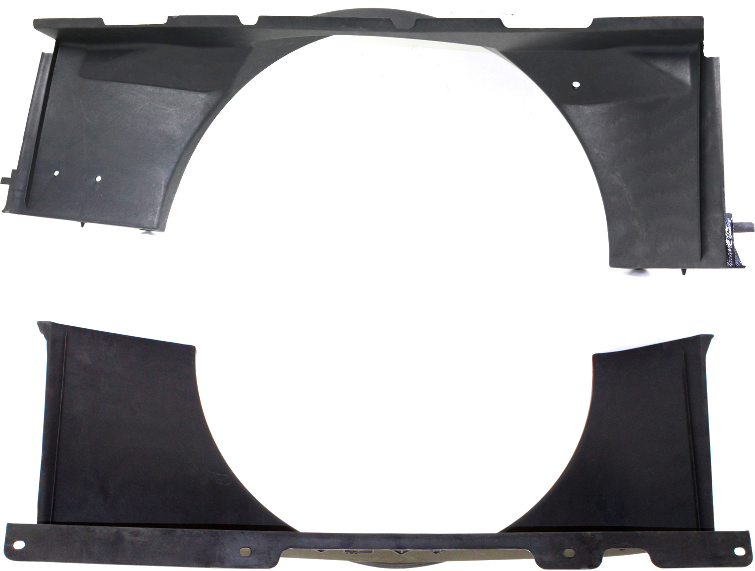 AM SILVERADO SIERRA 2500 HD 3500-01-05 RADIATOR FAN SHROUD Upper and Lower 6.6L Diesel Engine SKU SET REPC160304-2 Partslink GM3110140 GM3110141 OEM 15088324-15196054