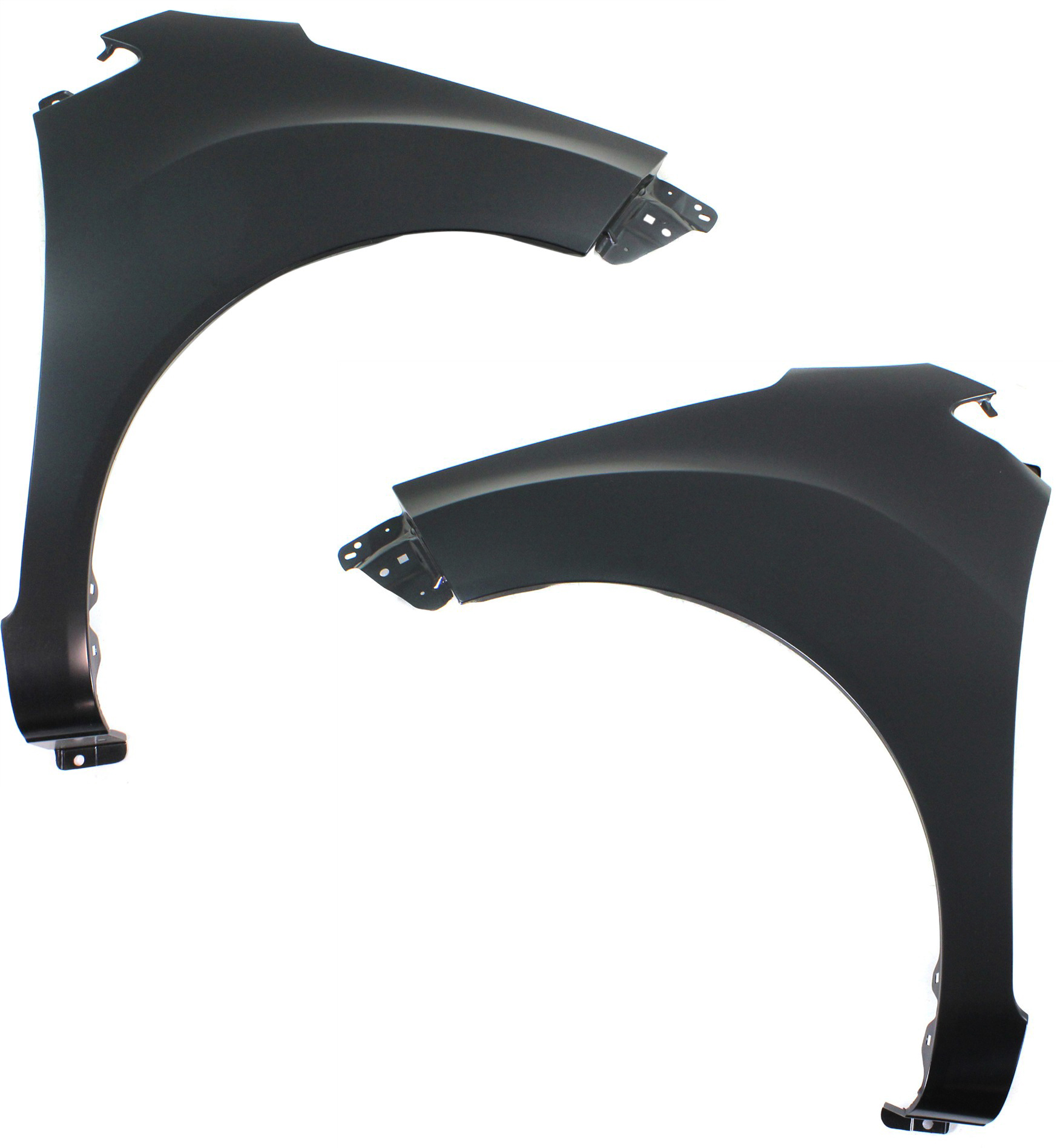 AM SPARK 13-15 FRONT FENDER RH AND LH Primed w o Side Light Hole and Rocker Molding Hole SKU SET REPC220171 Partslink GM1241377 GM1240377 OEM 95364003-95364002