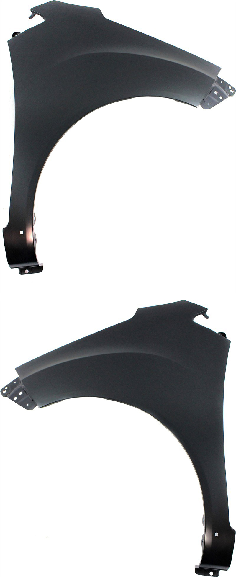 AM SPARK 13-15 FRONT FENDER RH AND LH Primed w o Side Light Hole w Rocker Molding Hole SKU SET REPC220173 Partslink GM1241378 GM1240378 OEM 95364007-95977331-95977330