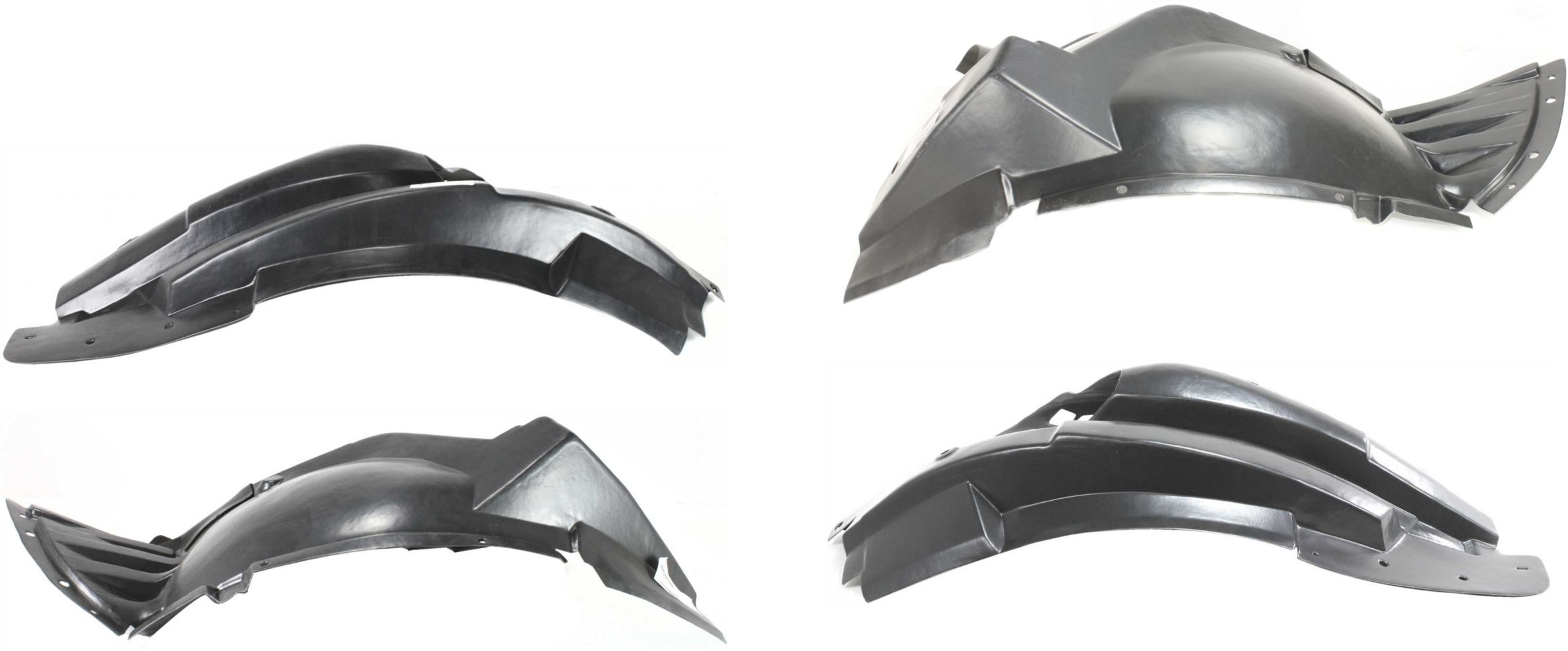 AM TRAVERSE 09-17 FRONT FENDER LINER RH AND LH Front and Rear Section SKU SET REPC222111-4 Partslink GM1248209 GM1249209 OEM 20914932 PFM 20914933 PFM 2285