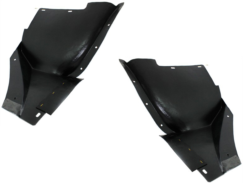 AM CORVETTE 05-13 FRONT FENDER LINER RH and LH Rear Section Base Model SKU SET REPC222137 Partslink GM1763102 GM1762102 OEM 15806318-15806317