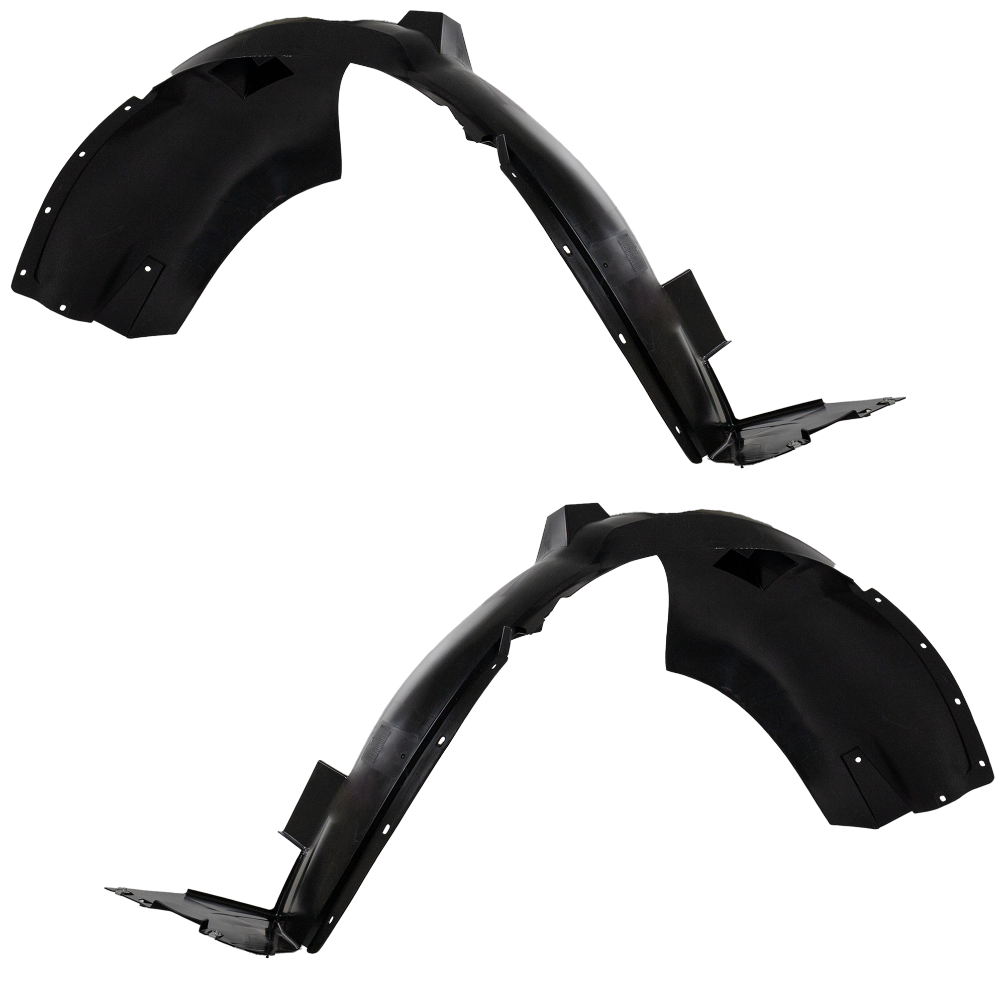 AM EQUINOX 14-17 FRONT FENDER LINER RH AND LH w o Headlight Access Hole CAPA SKU SET REPC222173Q Partslink GM1249240C GM1248240C OEM 23271692-23271691