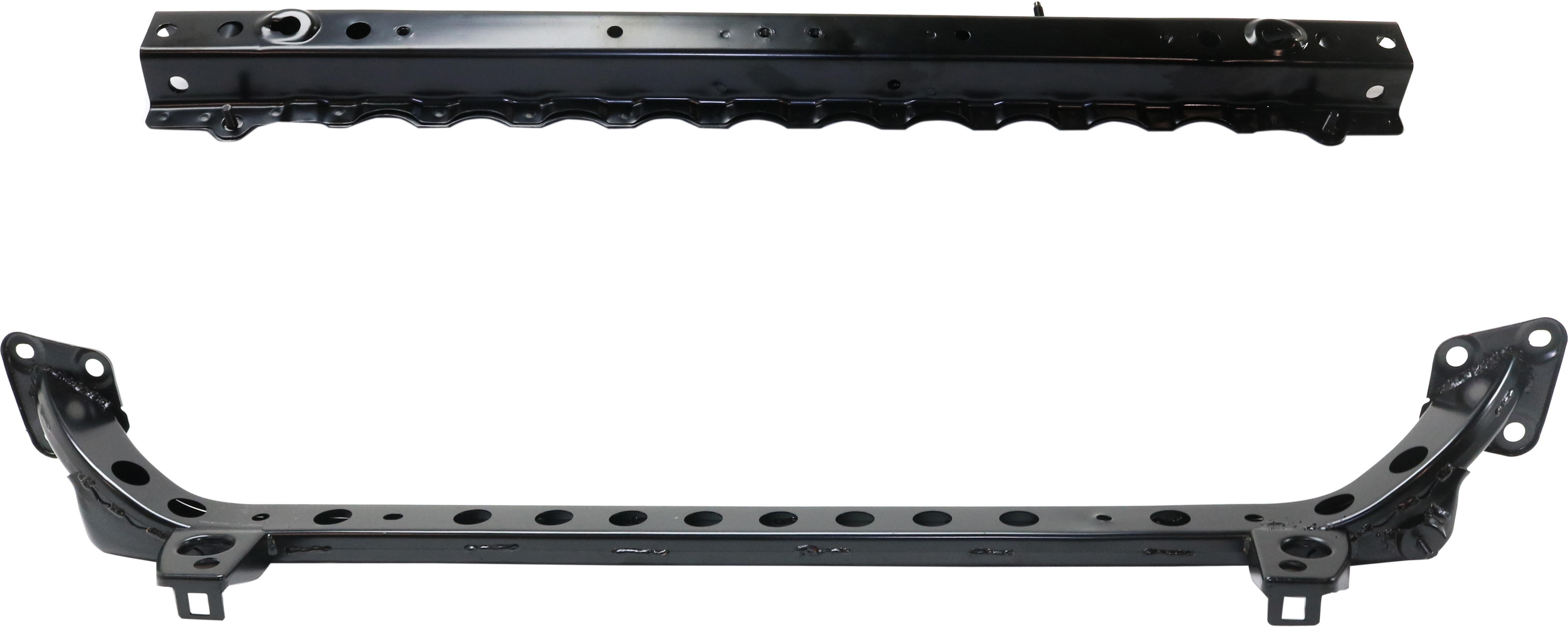 AM MALIBU 16-25 RADIATOR SUPPORT Center and Lower Set of 2 Lower Crossmember and Upper Tie Bar CAPA SKU SET REPC250319Q 2 Partslink GM1225327C GM1225333C OEM 22978216-23406584