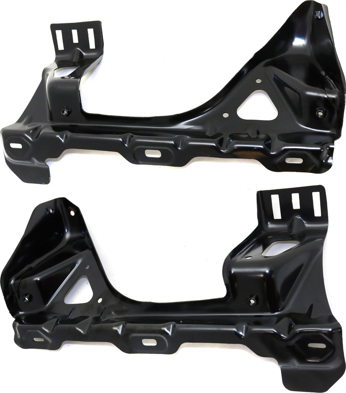 AM SILVERADO 07-10 SIERRA 07-14 RADIATOR SUPPORT BRACKET RH AND LH Excludes 2007 Classic SKU SET REPC251509 Partslink GM1225319 GM1225320 OEM 25804175-25804174
