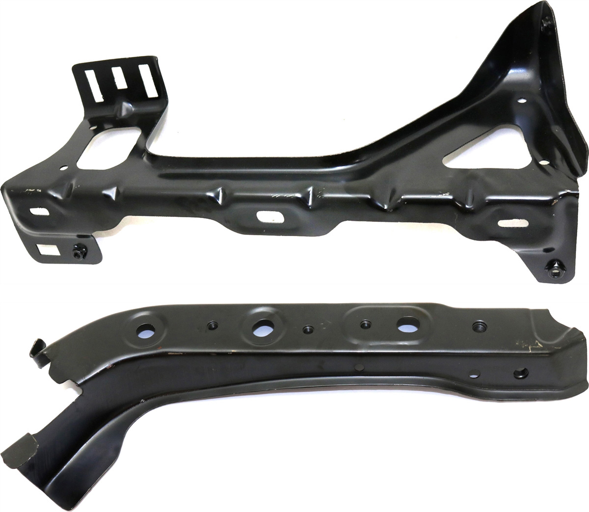AM SILVERADO 1500-07-13-2500-3500 HD 07-14 RADIATOR SUPPORT BRACKET RH AND LH Excludes 2007 Classic SKU SET REPC251511 Partslink GM1225317 GM1225318 OEM 25804172-25804173
