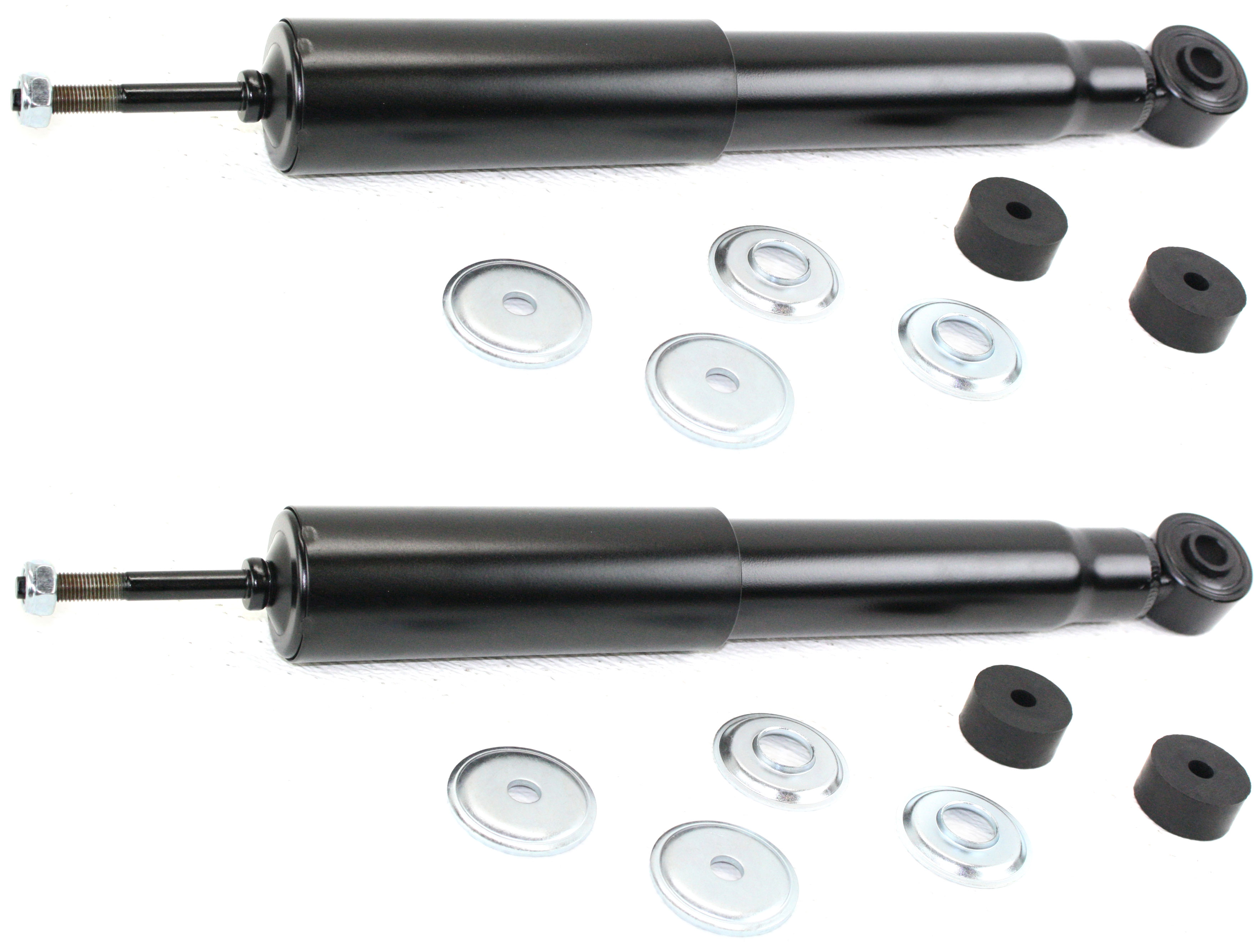 AM SUBURBAN 2500 YUKON XL 2500-00-13 FRONT SHOCK RH AND LH Gas Charged Twin tube Black Set of 2 SKU SET REPC280110-2 OEM 12477867-12477868