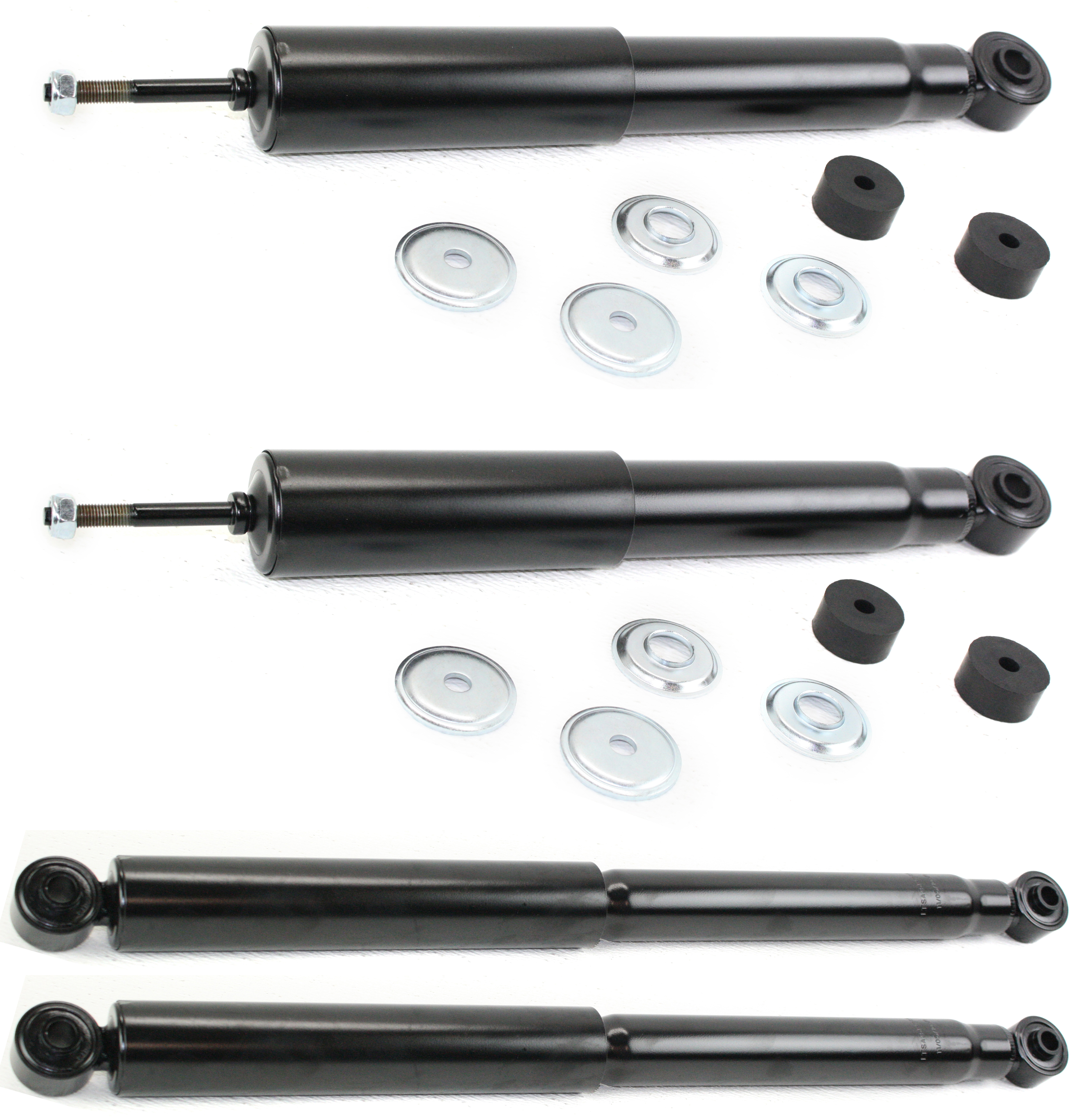 AM SILVERADO 2500 HD SIERRA 2500 HD 01-10 FRONT AND REAR SHOCK RH AND LH Gas Charged Twin tube Set of 4 SKU SET REPC280110-4 OEM 12477867-12477868-52855791AC 5
