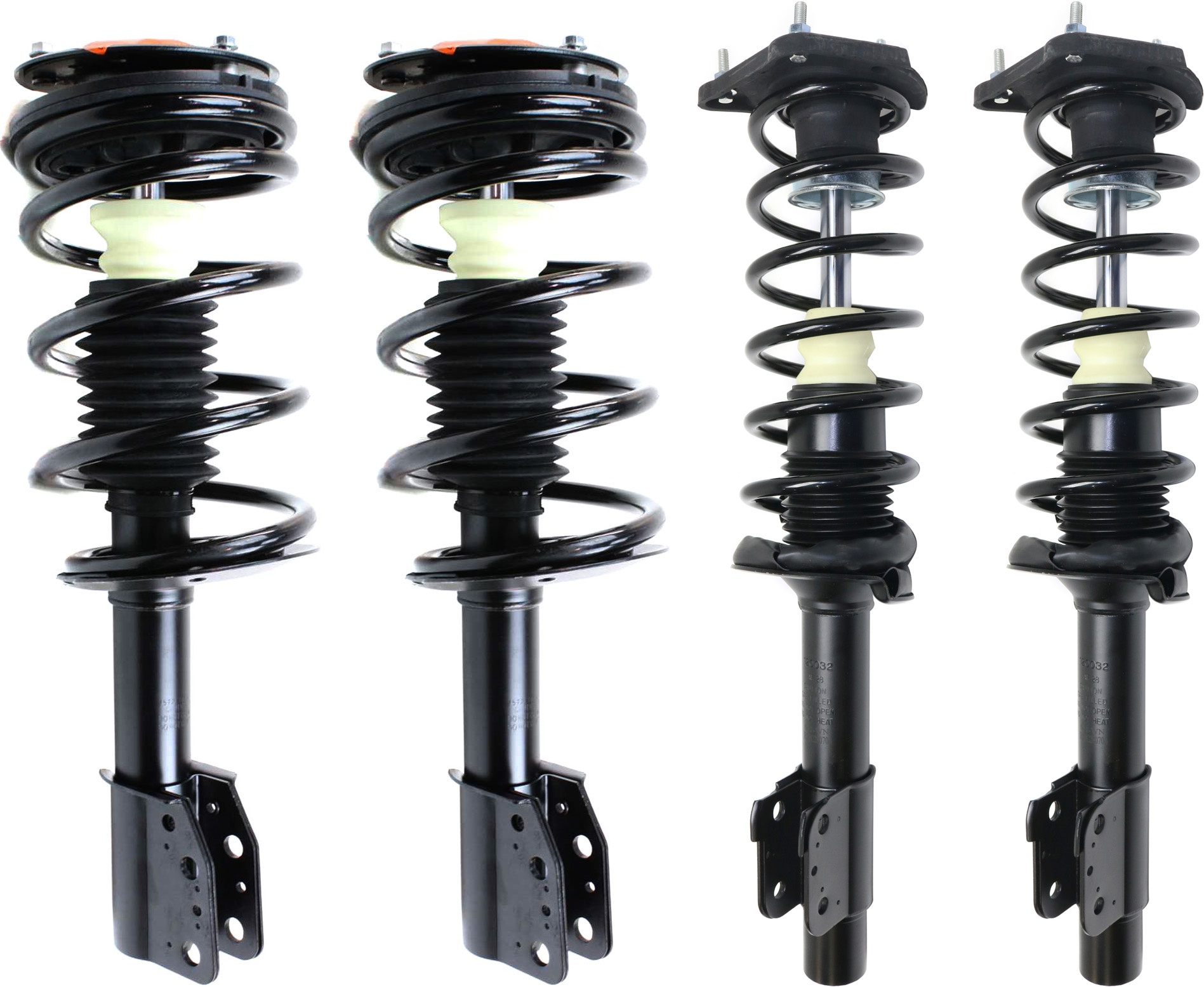 AM GRAND AM 99-05 MALIBU 98-03 FRONT AND REAR FULLY LOADED STRUT RH AND LH Gas Charged Twin tube Set of 4 SKU SET REPC280505-4 OEM 22064731-22064732-89047817-890