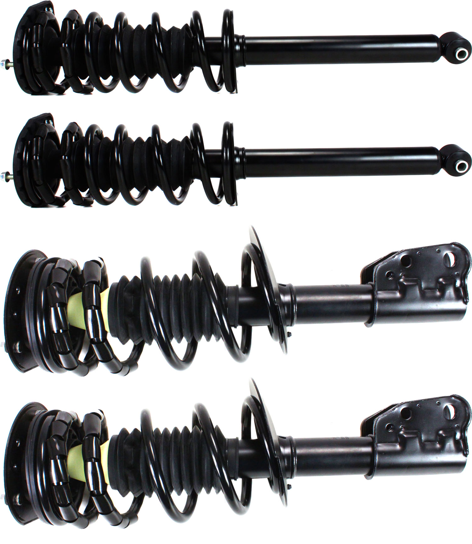 AM CAVALIER SUNFIRE 99-05 FRONT AND REAR FULLY LOADED STRUT RH AND LH Gas Charged Twin tube Set of 4 SKU SET REPC280507-4 OEM 22064573-22400332-22064776