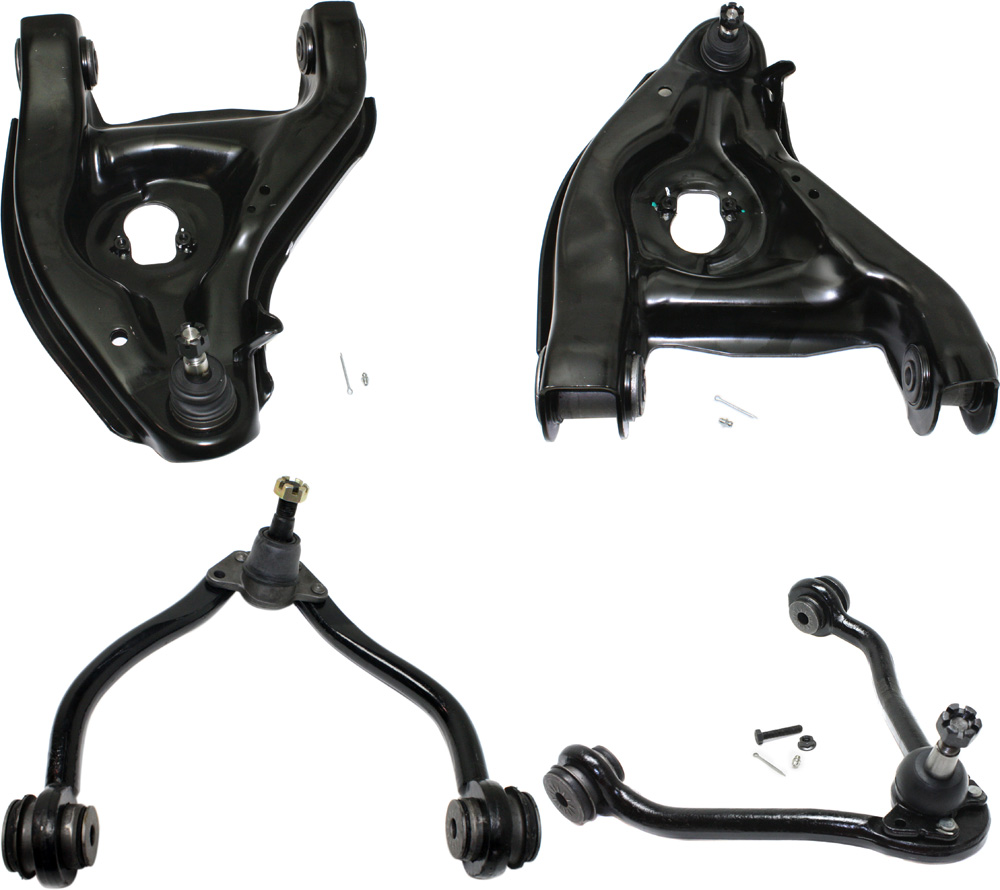 AM C FULL SIZE PICKUP 88-00 SAVANA 3500-96-02 FRONT CONTROL ARM KIT RH AND LH Upper and Lower Set of 4 with Ball Joint and Bushing SKU SET REPC281523-4 OEM 12543998-12543997-15665555-156