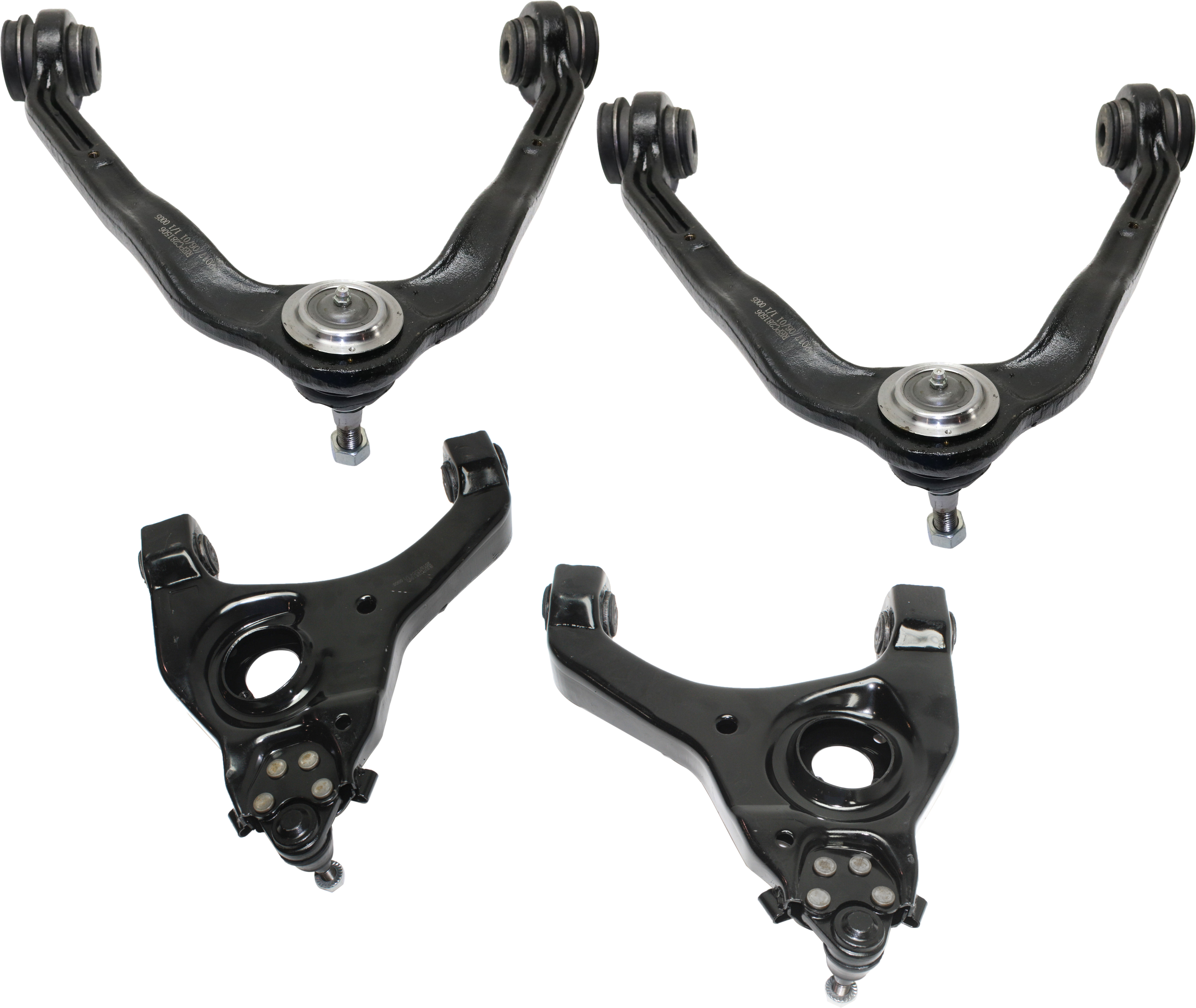 AM SILVERADO 1500 SIERRA 1500-99-06 FRONT CONTROL ARM RH AND LH Upper and Lower Set of 4 SKU SET REPC281553-4 OEM 12478068-12478067-12475485-150