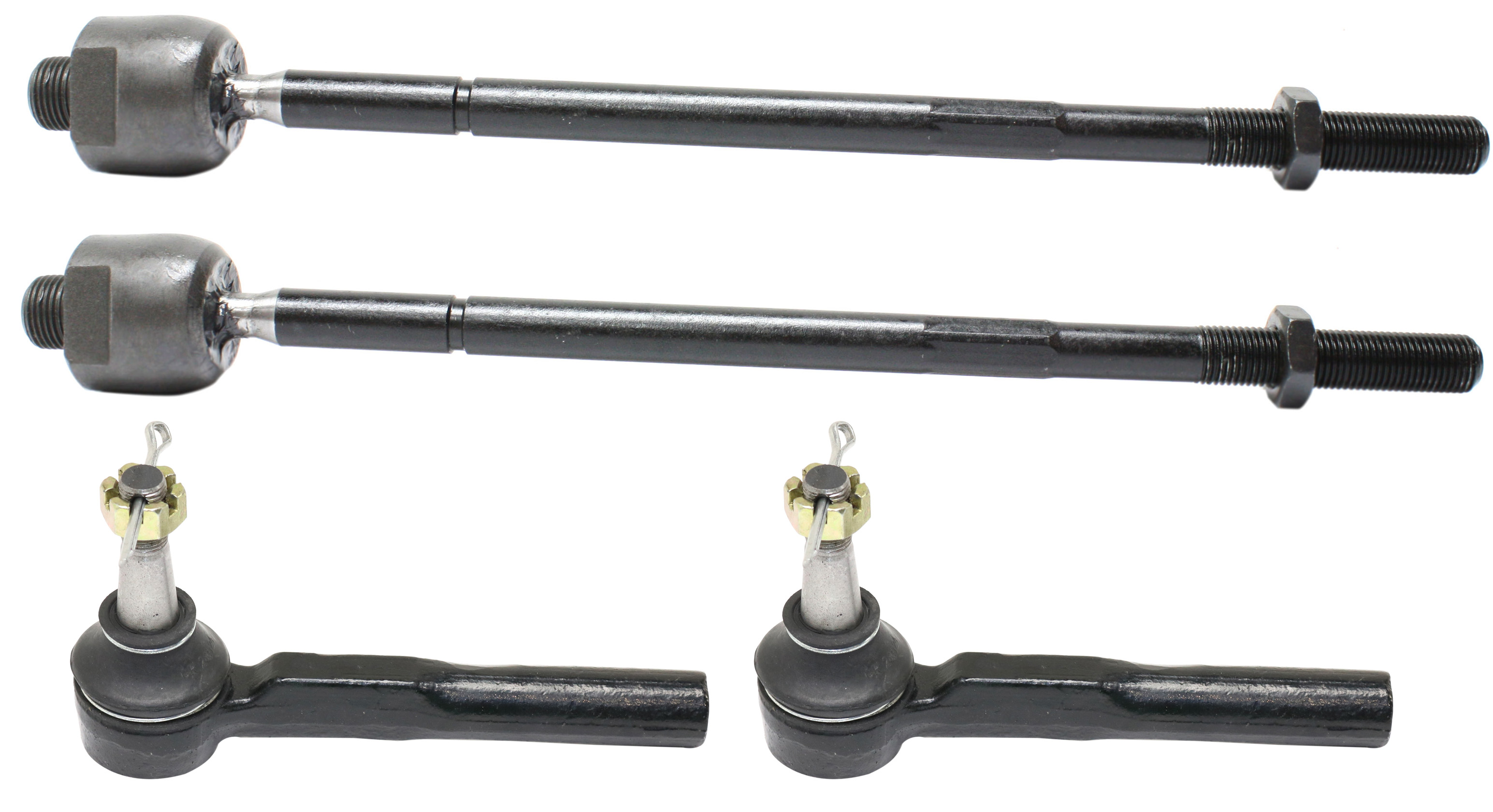 AM AZTEK 01-05 RENDEZVOUS 02-07 UPLANDER 05-09 FRONT TIE ROD END RH AND LH Inner and Outer 4 pc kit SKU SET REPC282107-4 OEM 382043-2693043-2693396-4011705