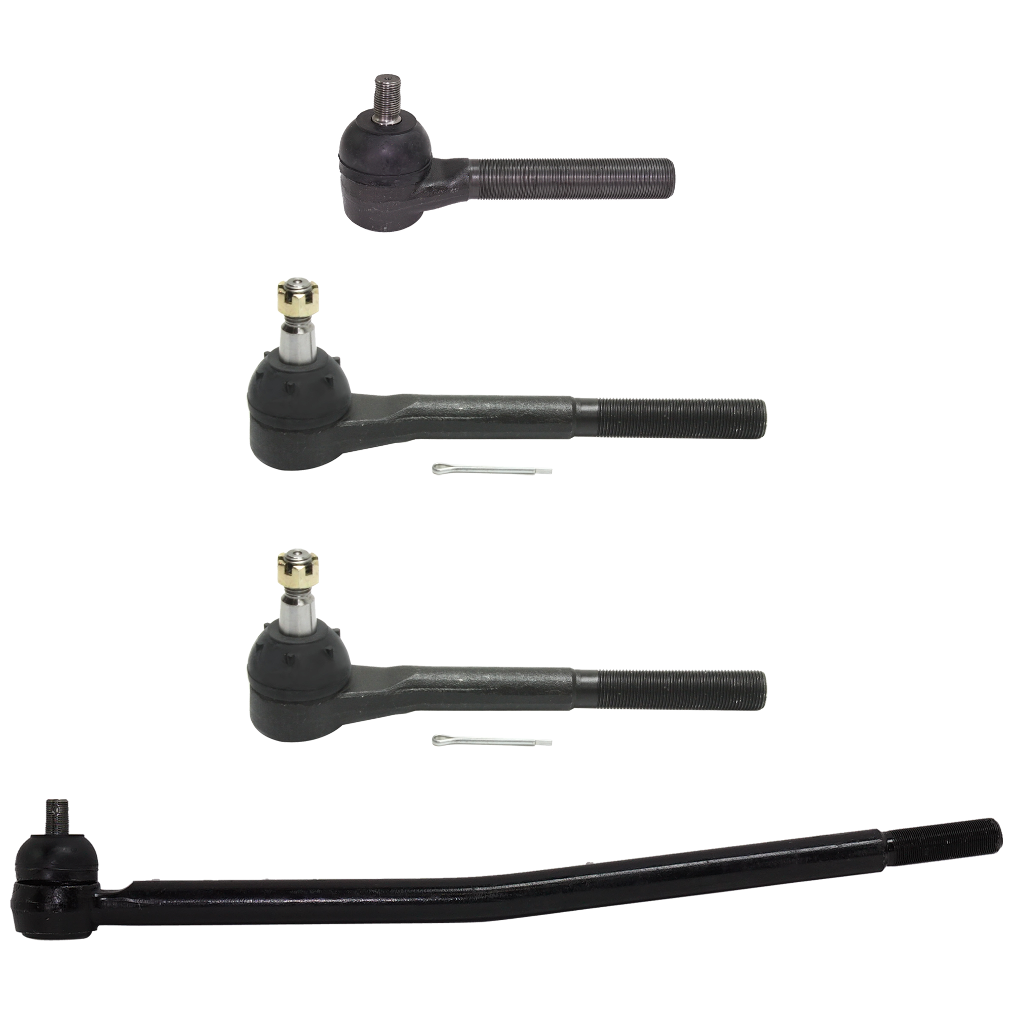 AM C3500HD 91-02 FRONT TIE ROD RH AND LH Outer Inner Set of 4 SKU SET REPC282119-4A OEM 1386404-2696082-4101060-260230
