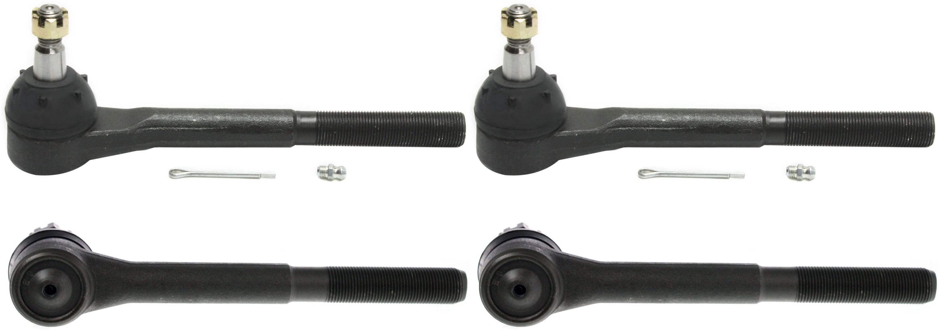 AM C K FULLSIZE P U 88-00 EXPRESS SAVANA VAN 96-02 FRONT TIE ROD END RH AND LH Inner and Outer SKU SET REPC282119-4 OEM 26000152-310386-386005-2692728