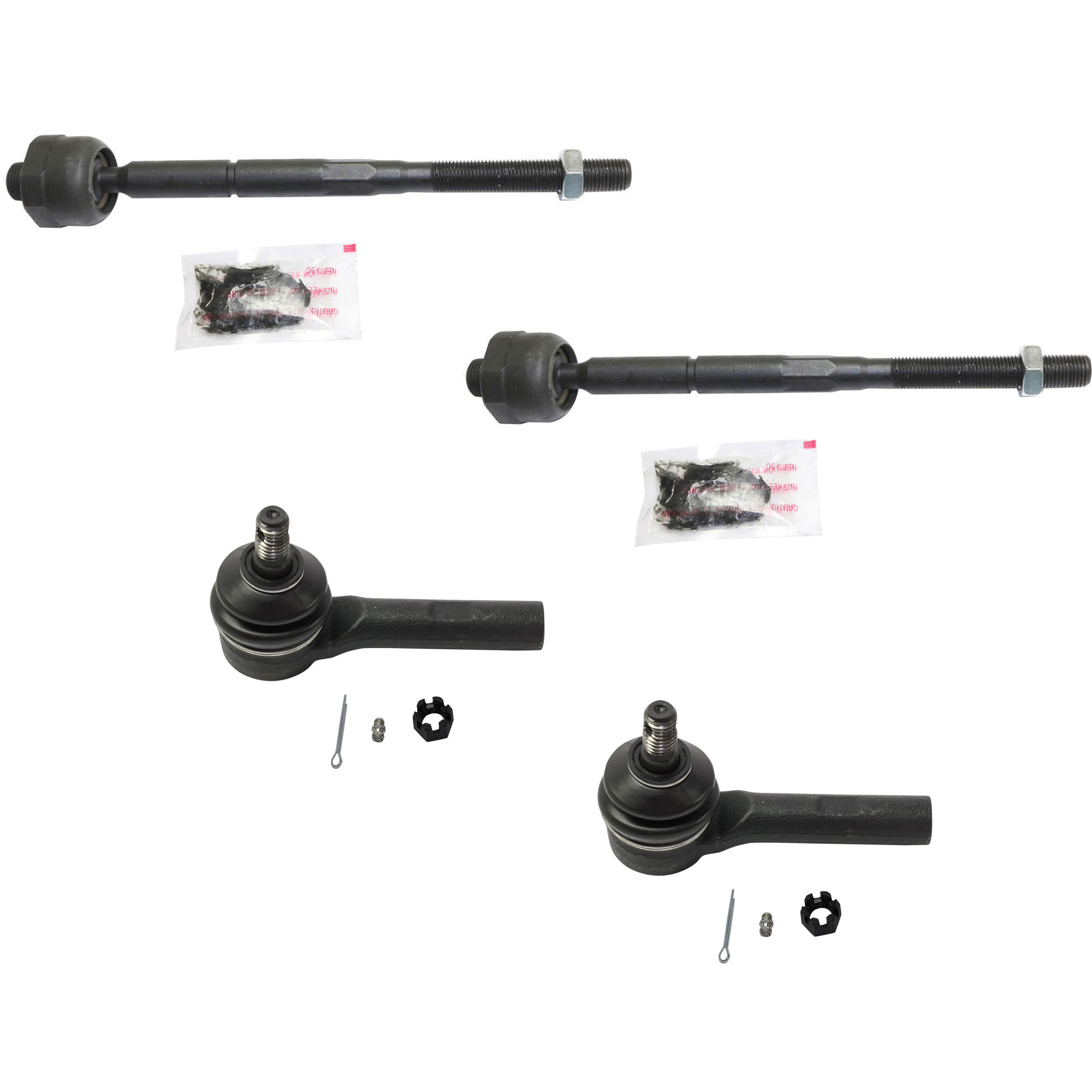 AM COLORADO CANYON 04-05 FRONT TIE ROD END RH AND LH Inner and Outer SKU SET REPC282128-4 OEM 2693341-4012004-26095458-82609