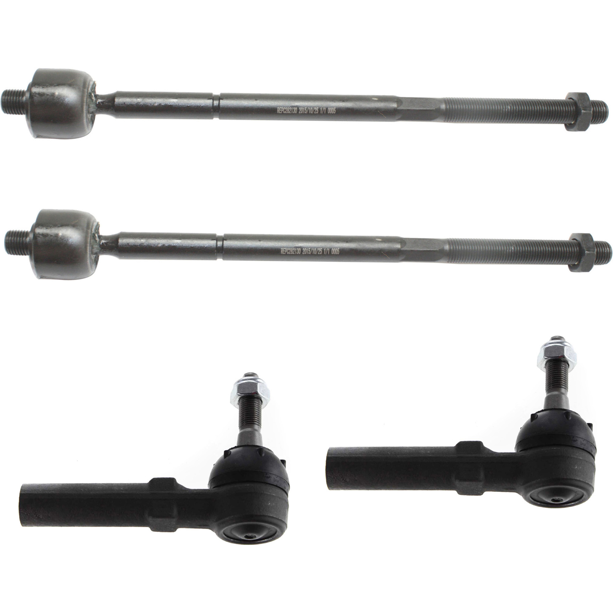 AM NEON 00-03 FRONT TIE ROD RH AND LH Inner and Outer Set of 4 SKU SET REPC282130-4 OEM 383-015-269-299-740-000-000-000-000
