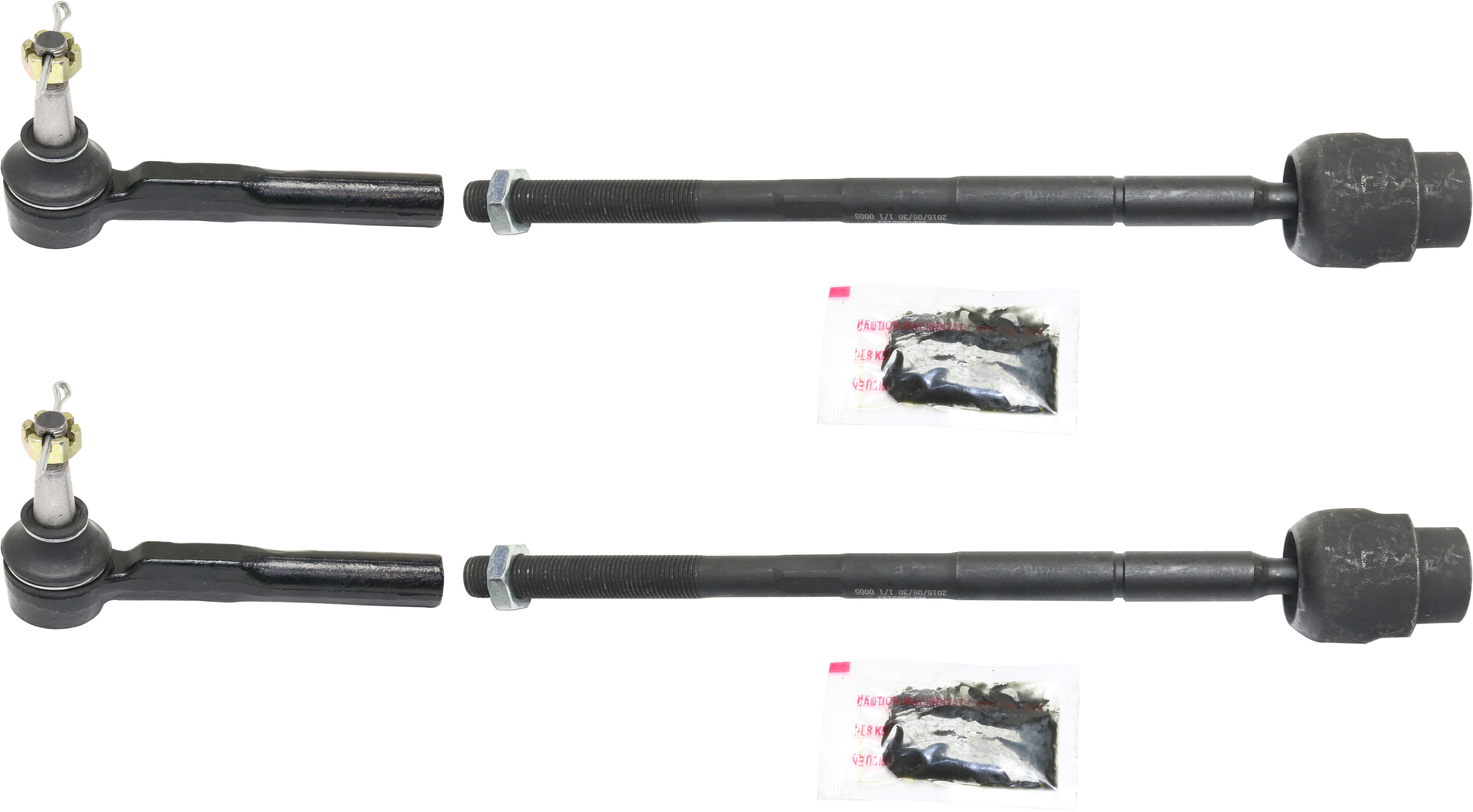 AM MALIBU 97-03 GRAND AM 99-05 FRONT TIE ROD END RH AND LH Inner and Outer SKU SET REPC282143-4 OEM 26073562-382043-2693043-269339