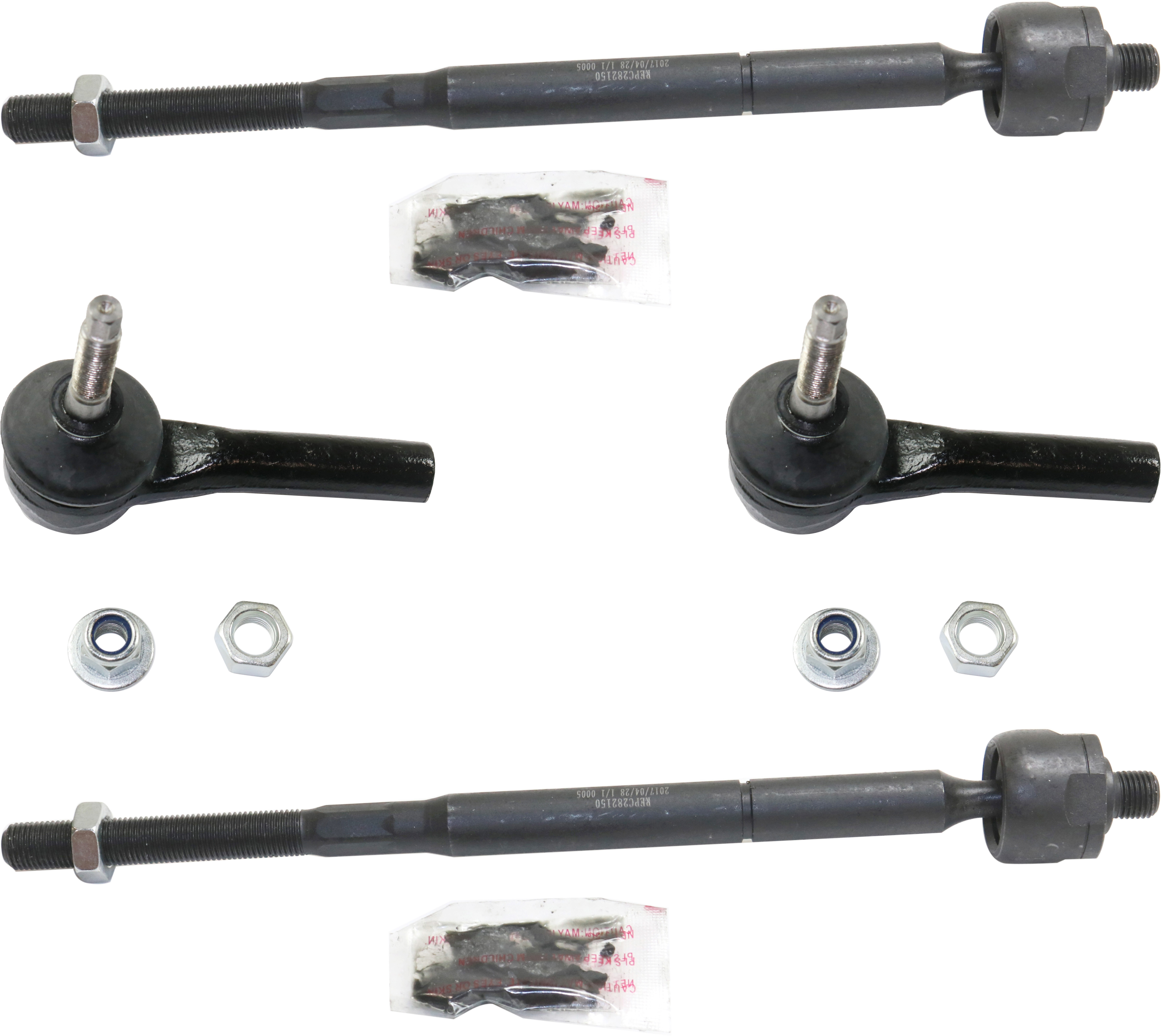 AM SEBRING 07-10 AVENGER 08-14 FRONT TIE ROD END RH AND LH Inner and Outer SKU SET REPC282150-4 OEM 2695651-4051233-4051233B 45A22
