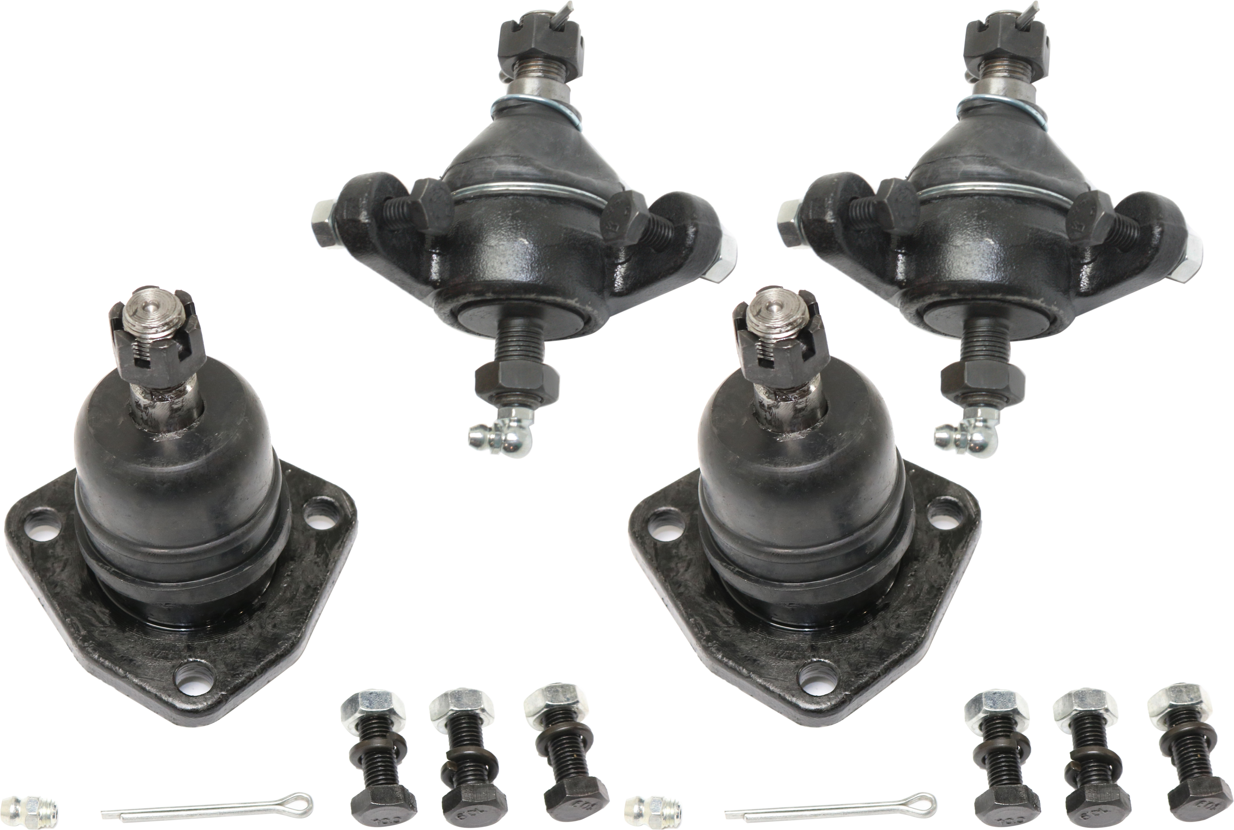 AM BEL AIR IMPALA 58-70 CORVETTE 63-82 FRONT BALL JOINT RH AND LH Upper and Lower SKU SET REPC282333-4 OEM 10203-282002-2601071-3739958-3