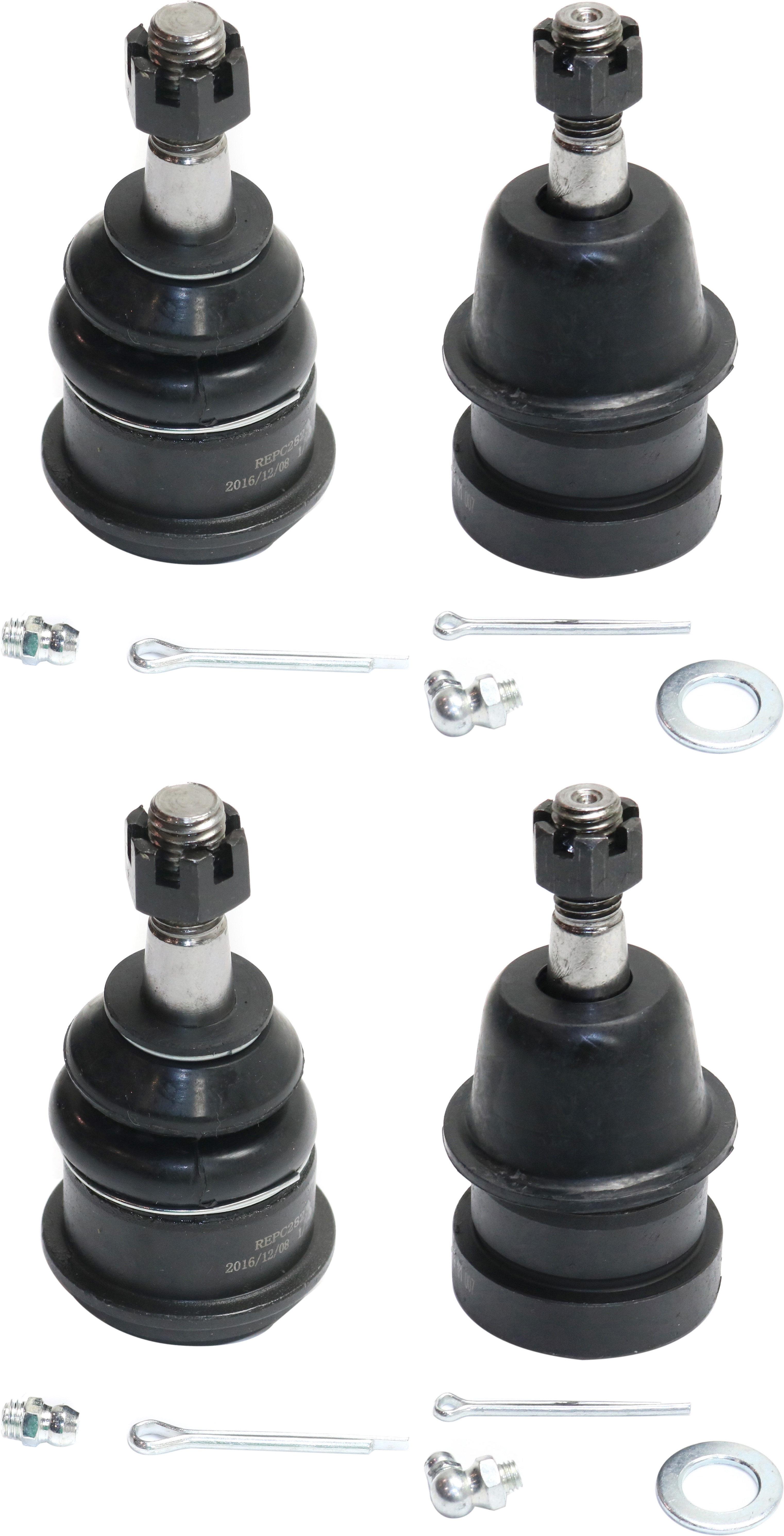 AM CORVETTE 97-11 FRONT BALL JOINT RH AND LH Upper Set of 4 SKU SET REPC282340-4 OEM 260-162-050-513-391-000-000-000-000