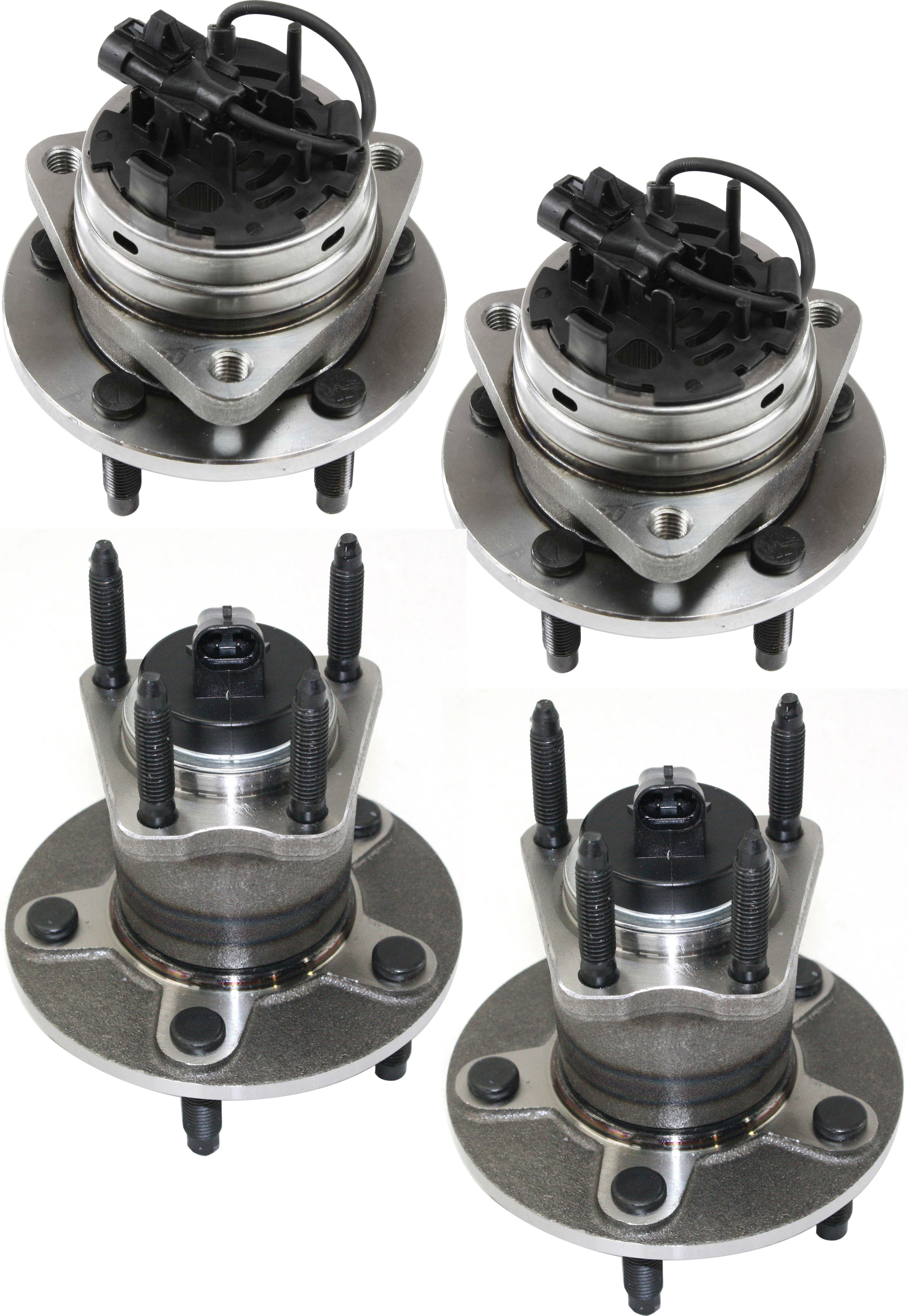 AM MALIBU 04-12 COBALT 08-10 FRONT AND REAR HUB ASSEMBLY RH AND LH Set of 4-4 Wheel ABS FWD SKU SET REPC283706-4 OEM 15793213-15798483-22721886-209