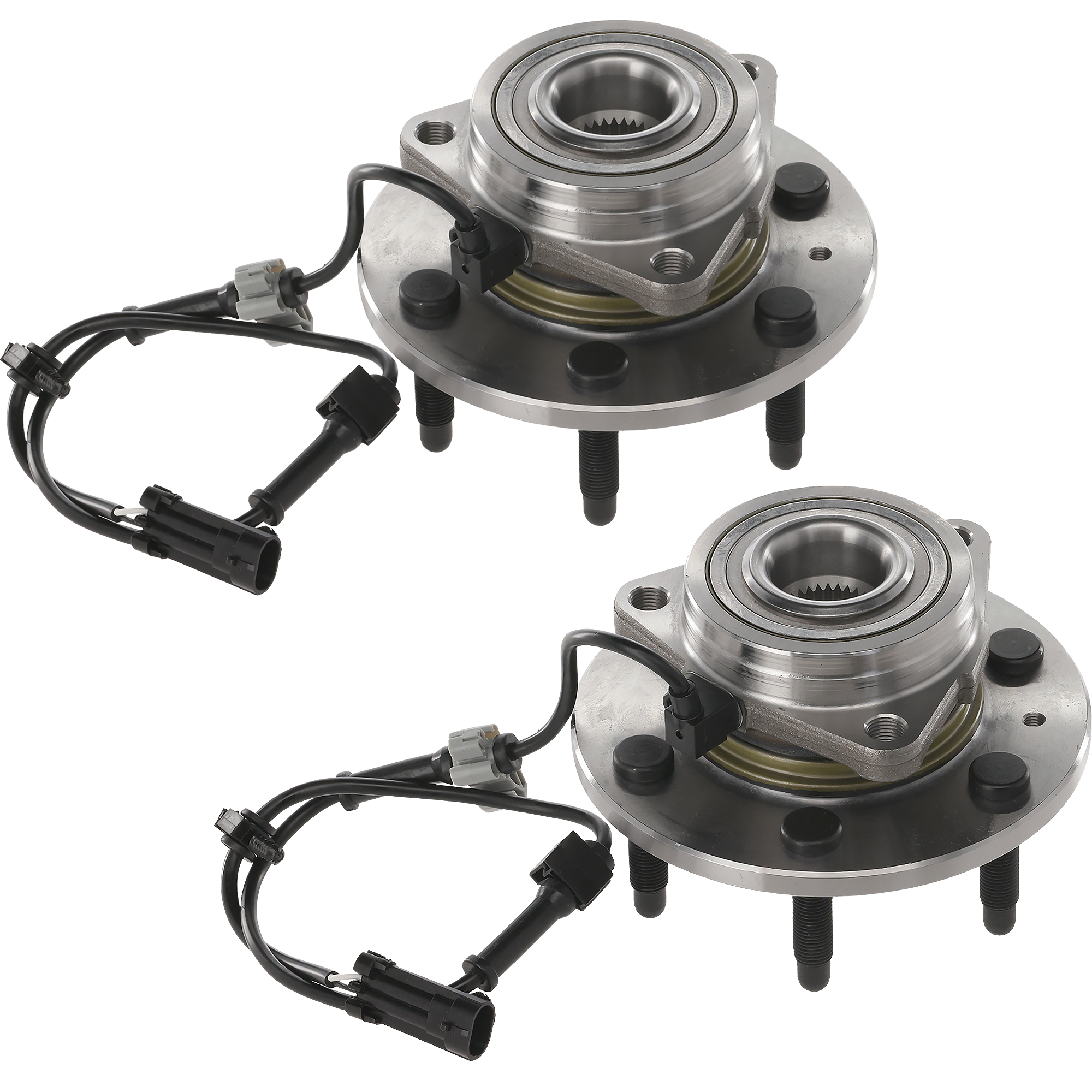 AM SILVERADO SIERRA 1500-99-07 FRONT HUB ASSEMBLY RH AND LH 6 Studs 6 x 5.5 in. Bolt Pattern 4WD AWD Includes 2007 Classic SKU SET REPC283707-2 OEM 19209040-15233113-15112382
