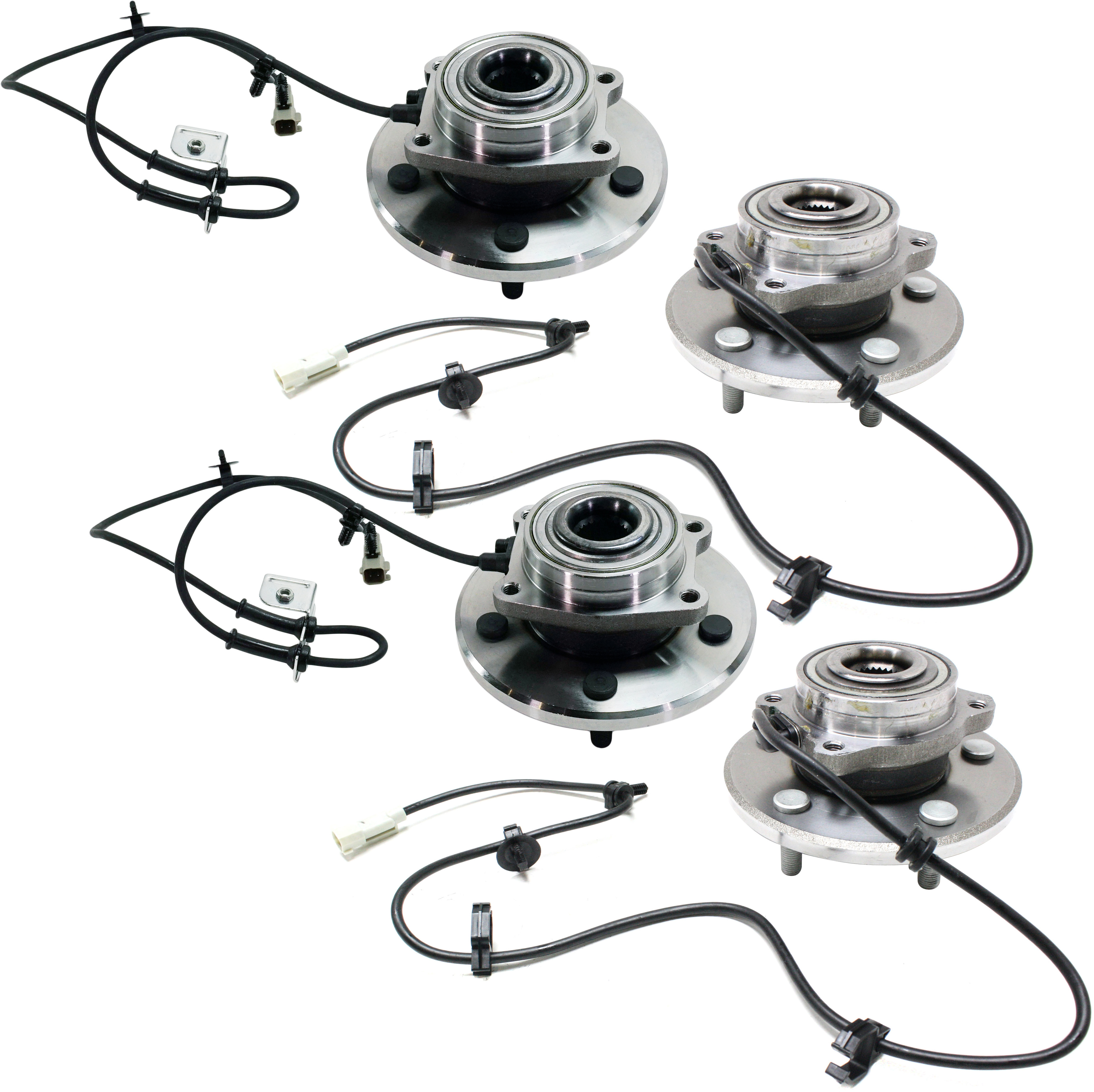 AM PACIFICA 04-06 FRONT AND REAR HUB ASSEMBLY RH AND LH SKU SET REPC283715-4 OEM 102619-713201-7200349-40263001