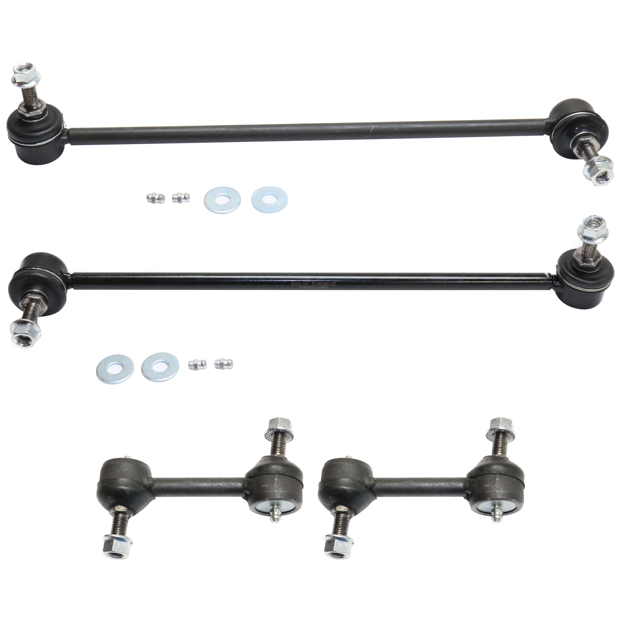 AM CAMARO 10-11 FRONT AND REAR SWAY BAR LINK RH AND LH SKU SET REPC286821 A OEM 1017668-2653035-5451749-187501