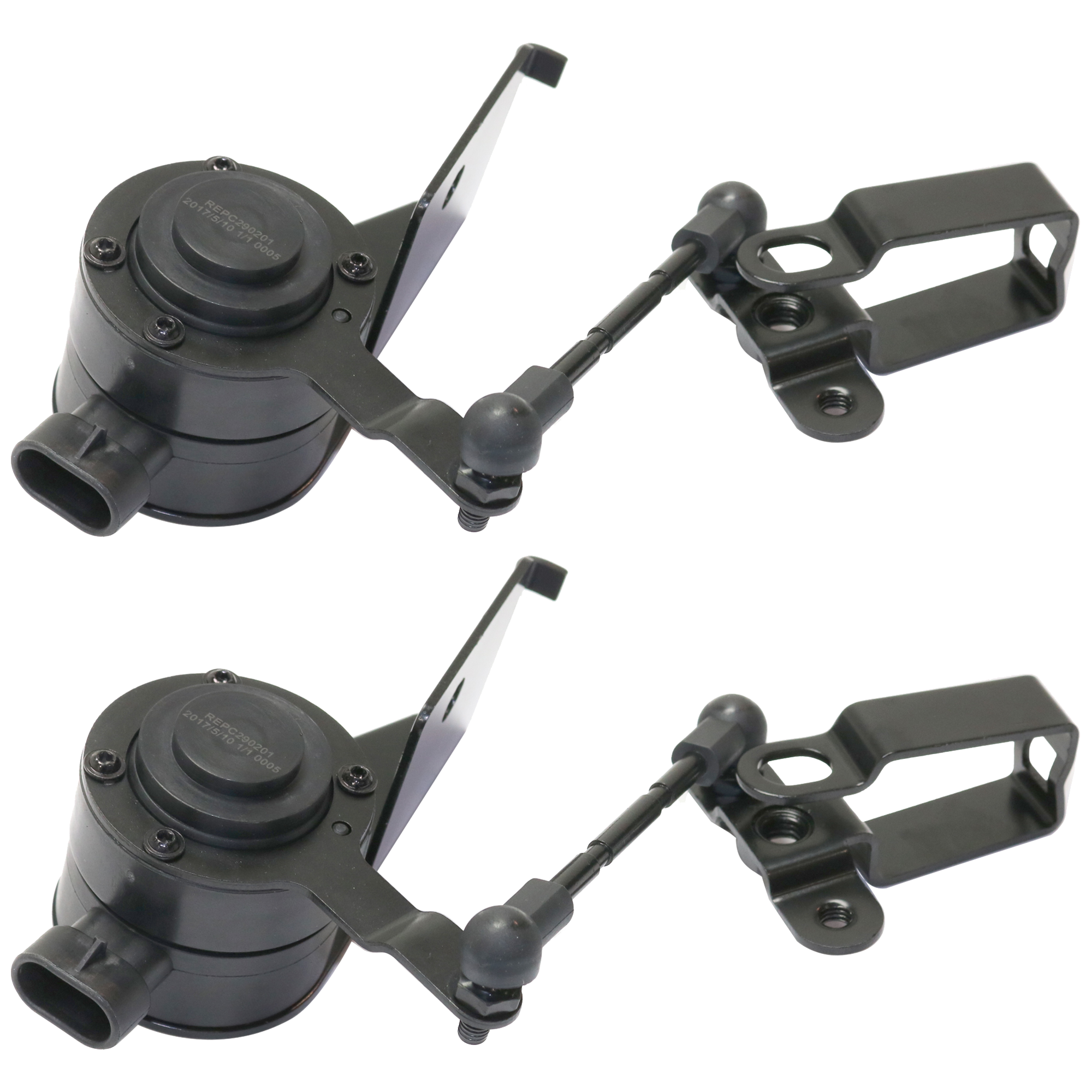 AM ESCALADE TAHOE YUKON 04-10 REAR SUSPENSION RIDE HEIGHT SENSOR RH w Linkage arm SKU SET REPC290201-02 OEM 15128649
