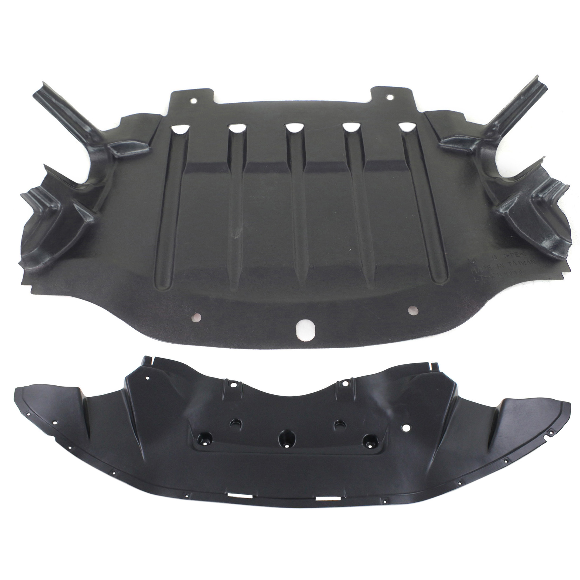 AM CHRYSLER 300-11-14 ENGINE SPLASH SHIELD Front and Center RWD SKU SET REPC310148-2 Partslink CH1228108 CH1228119 OEM 57010303AG 68083326AC