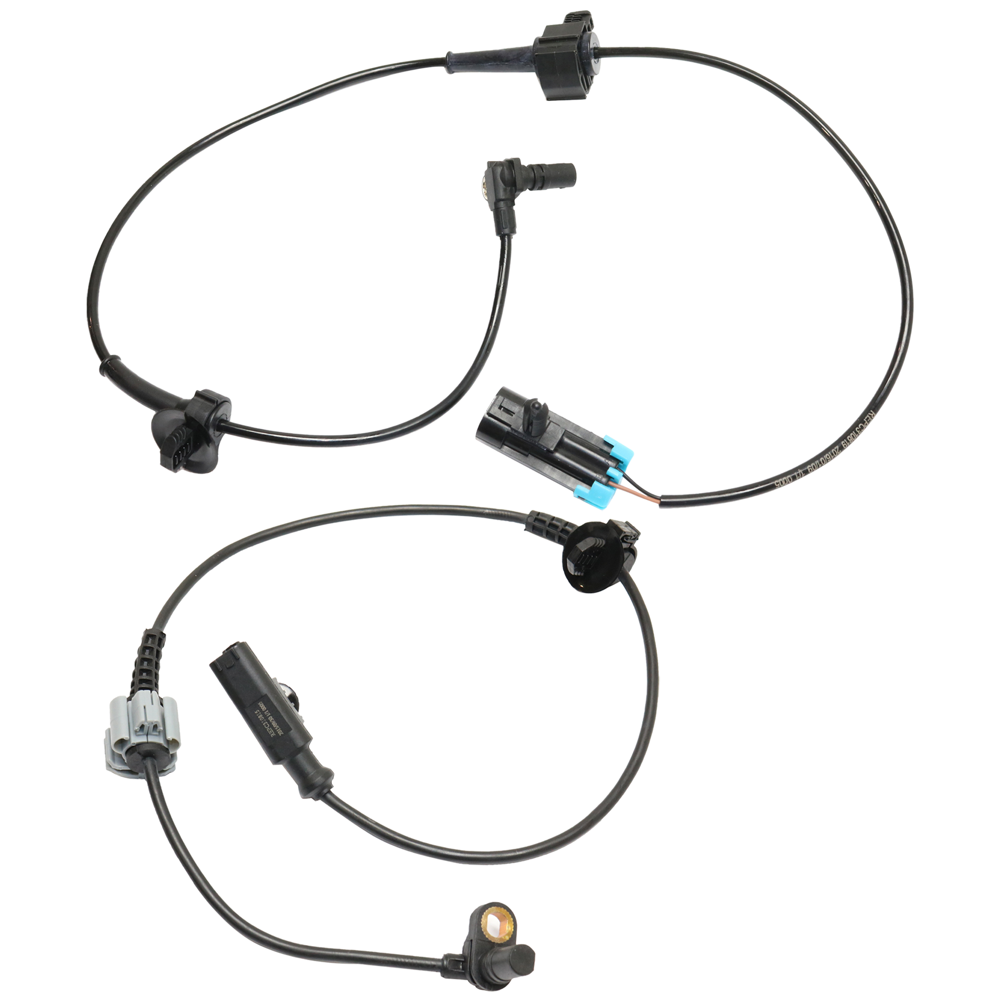 AM TAHOE YUKON YUKON XL 1500-07-14 FRONT AND REAR ABS SPEED SENSOR RH AND LH Set of 2-2 Male Terminals SKU SET REPC310815-2A OEM 71384-531923-695304-726548-241