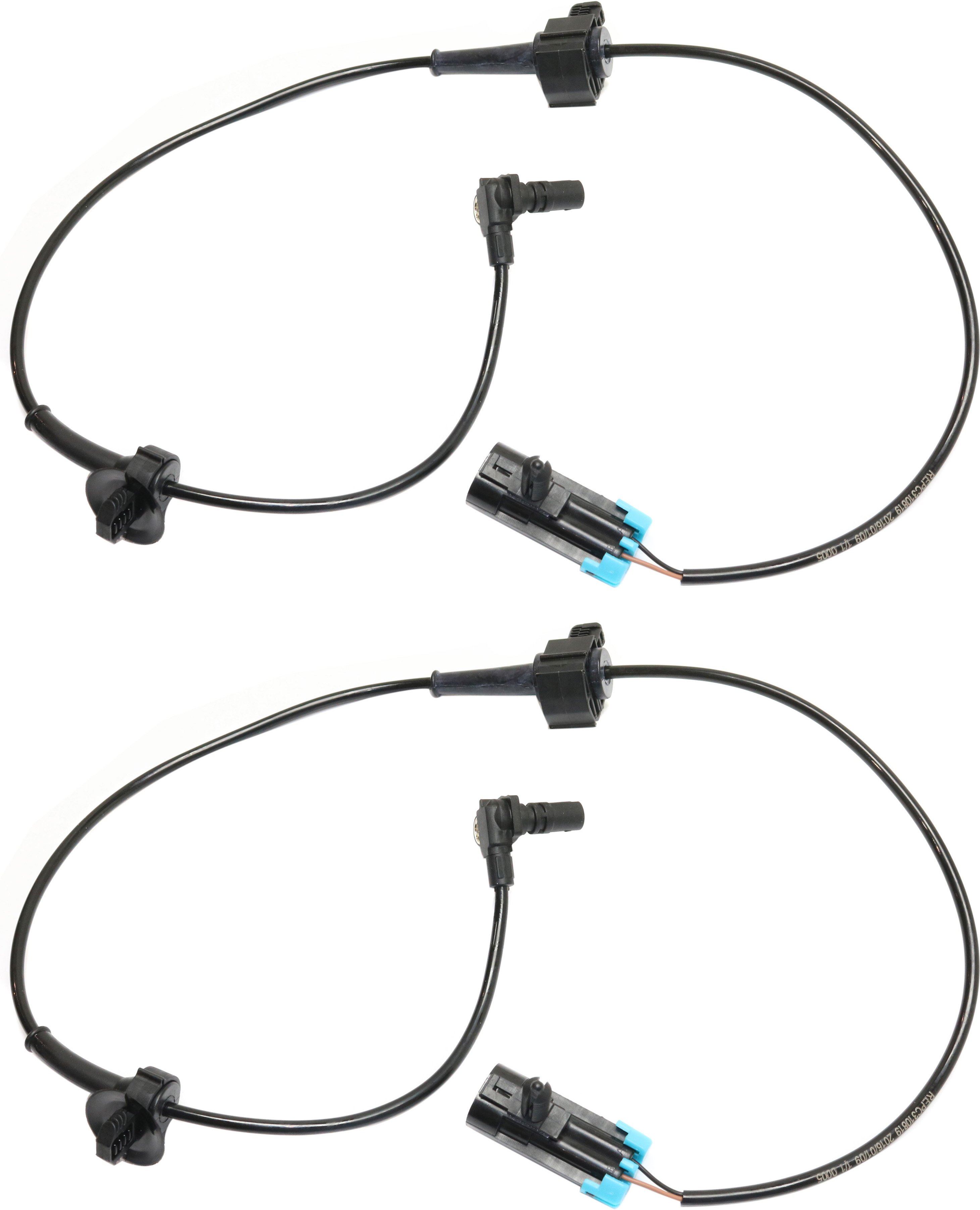 AM ESCALADE ESV 09-14 REAR ABS SPEED SENSOR RH AND LH Spindle Mounted 2 Male Blade Terminals SKU SET REPC310819-2 OEM 71384-531923-695304-726548-241