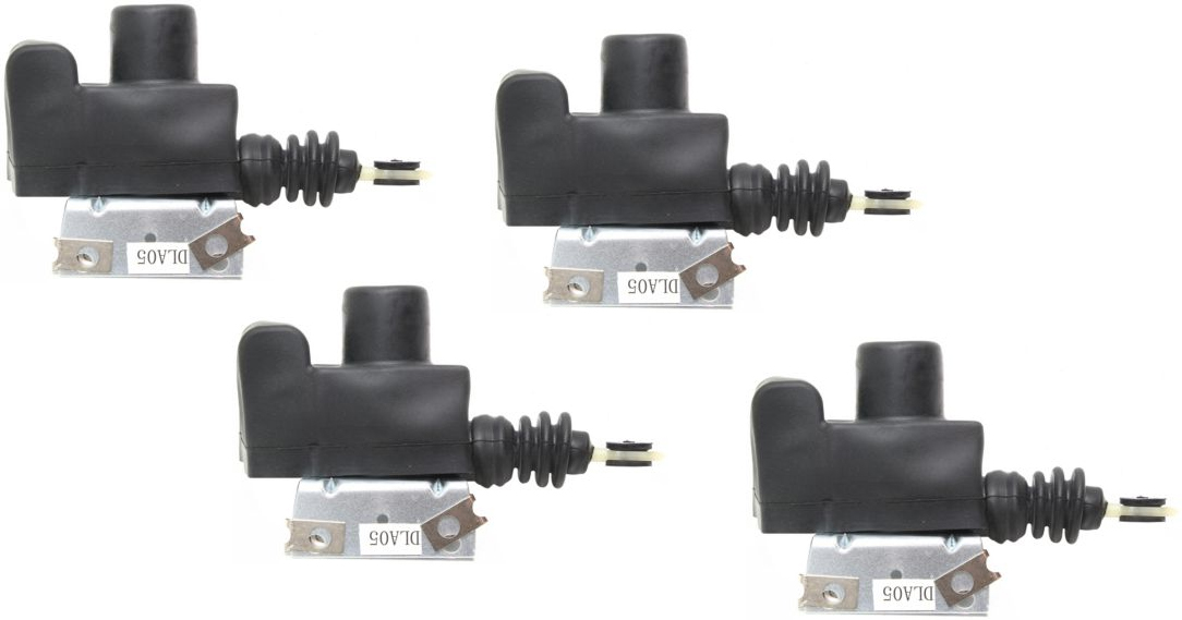 AM CENTURY 77-89 ASTRO 85-05 DOOR LOCK ACTUATOR Set of 4 Front and Rear RH and LH w Bracket SKU SET REPC315302-4 Partslink GM1314100 OEM 22071947
