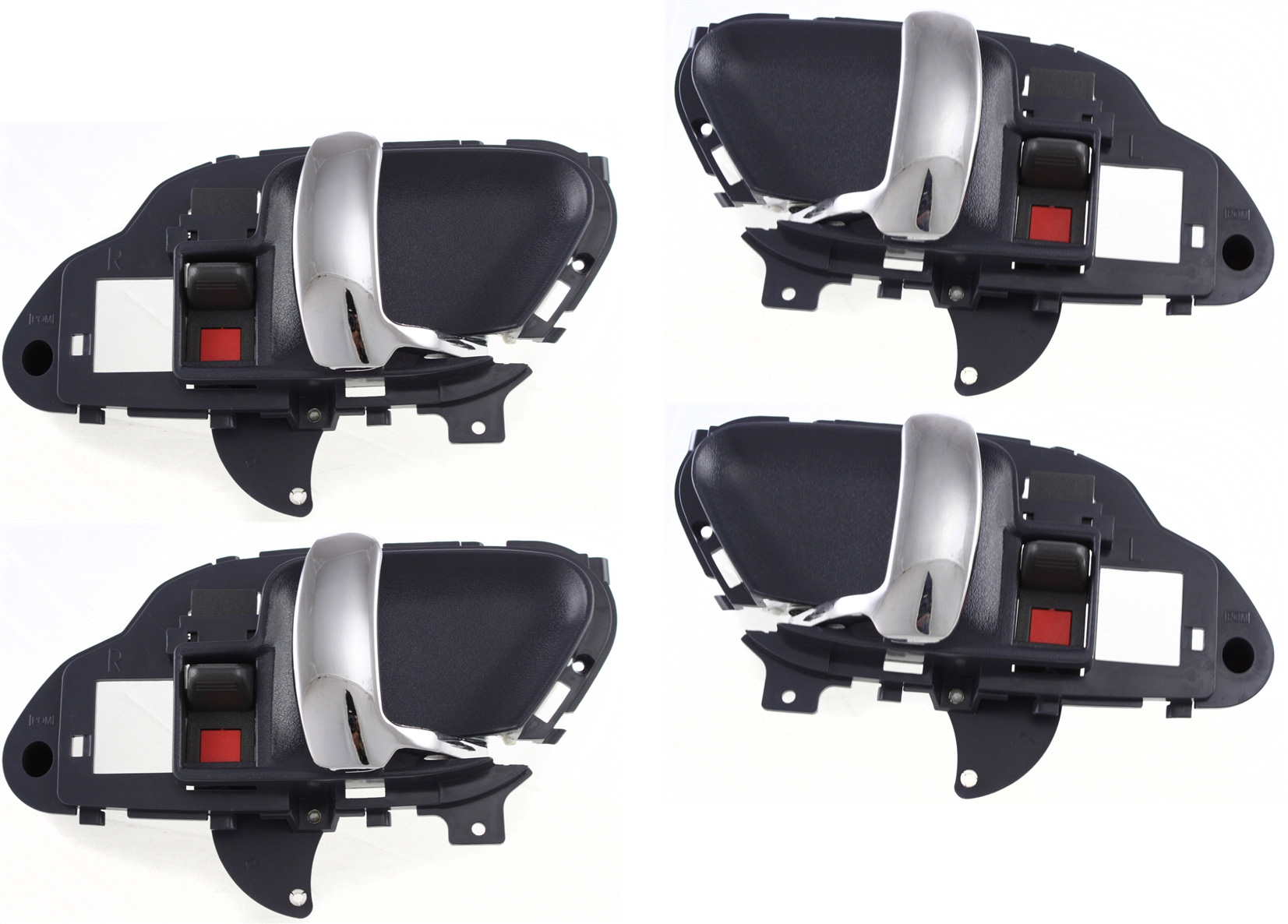 AM C K FULL SIZE P U 95-00 FRONT AND REAR DOOR HANDLE RH AND LH Set of 4 Inside Blue Hsg Chrme Lvr SKU SET REPC462127-4 Partslink IDH010034 IDH010033 OEM 15708046 PFM 15708045 PFM