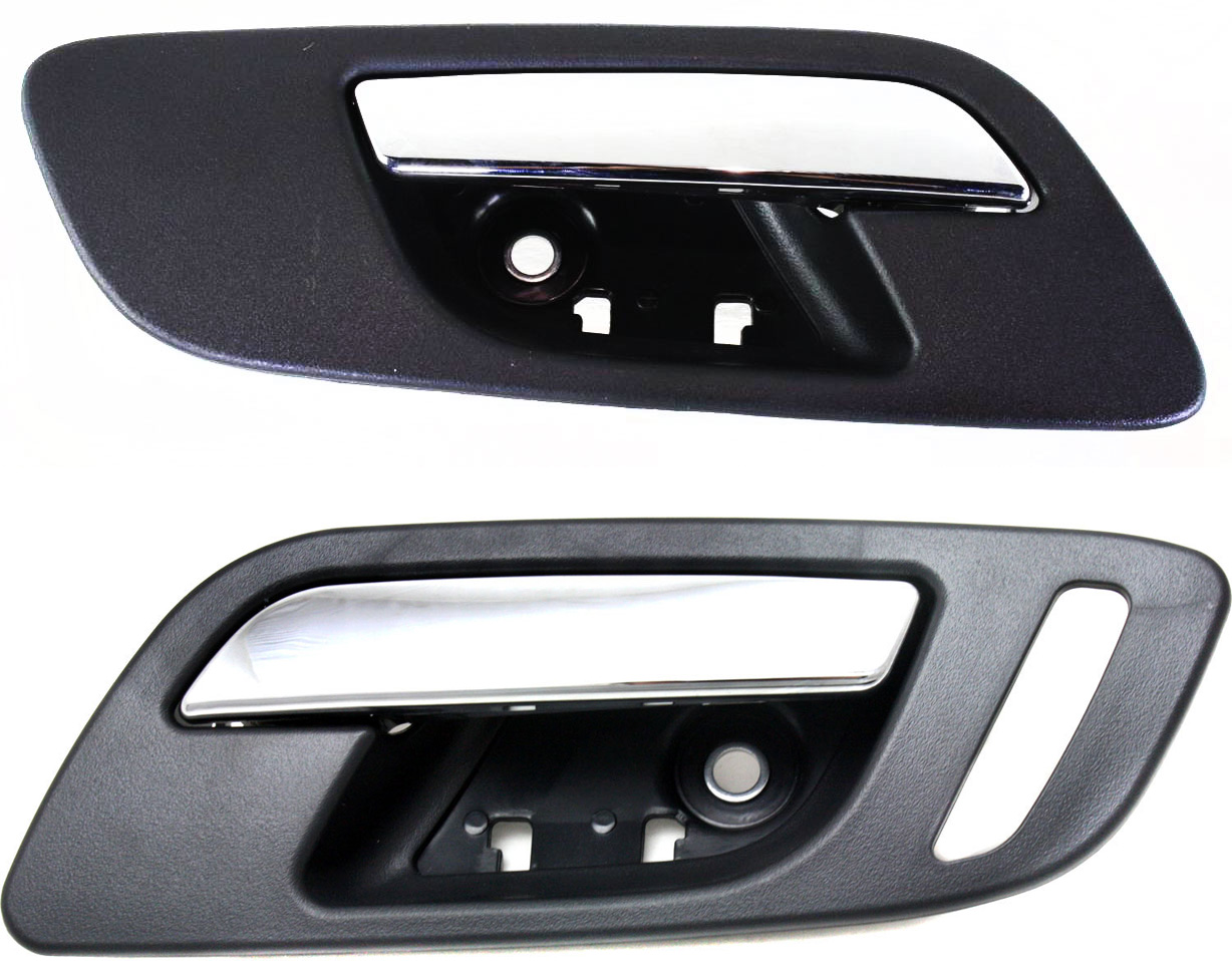 AM SILVERADO SIERRA 1500-07-13-2500 HD 3500 HD 07-14 FRONT DOOR HANDLE RH AND LH Inside Chrme Lvr and Blk Hsg. w o Hole Fits 2007 Non Classic SKU SET REPC462313 Partslink GM1353149 IDH010023 OEM 15920696-22855620-15847311
