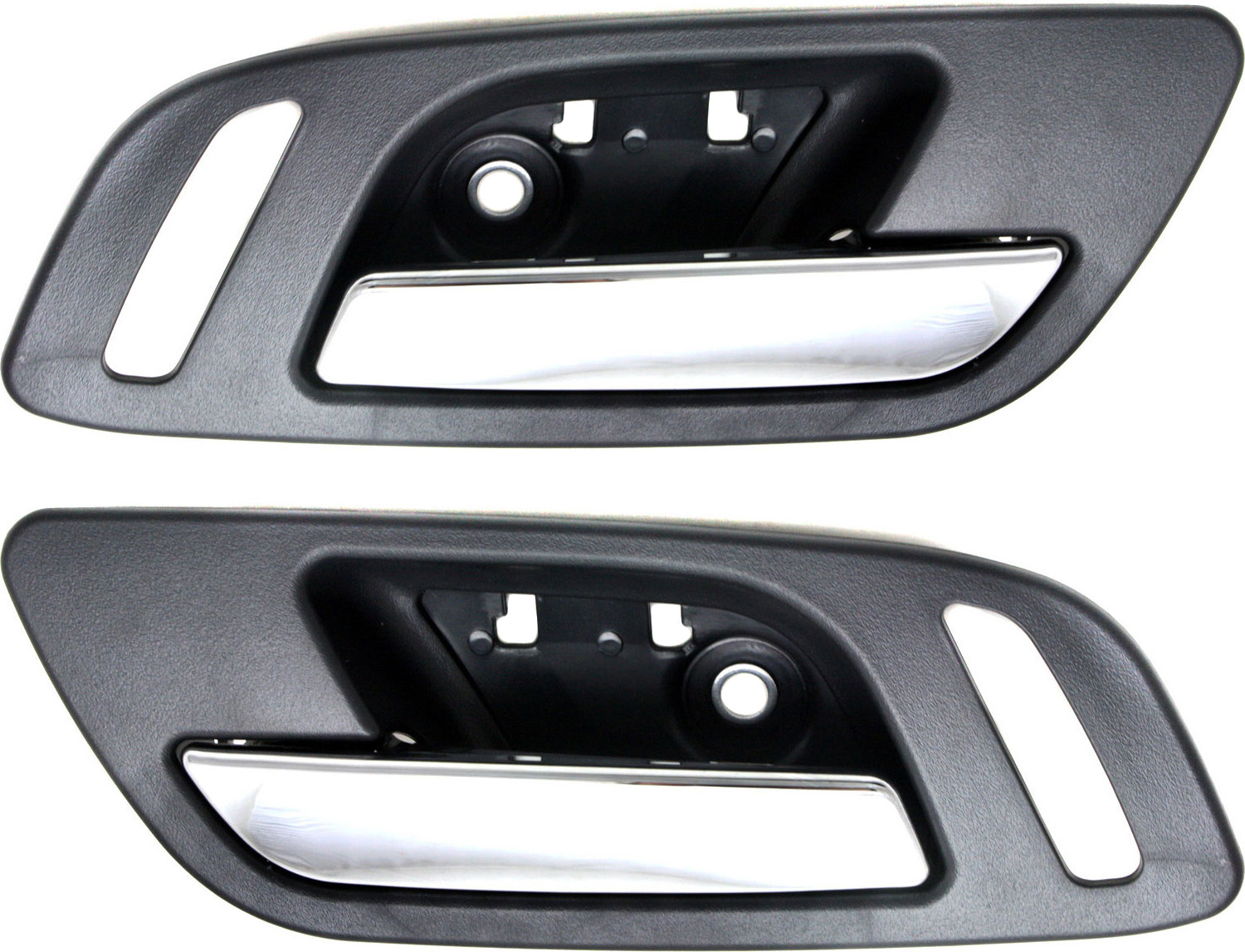 AM SIERRA SILVERADO 07-14 FRONT DOOR HANDLE RH AND LH Inside Chrme Lvr and Blk Hsg Fits 2007 Non Classic SKU SET REPC462319 Partslink GM1353149 GM1352151 OEM 15935951-22855617-22855620-158