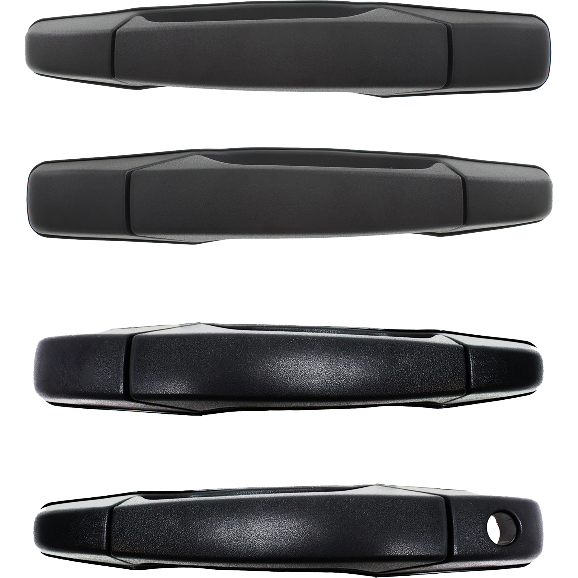 AM SIERRA SILVERADO 07-14 FRONT AND REAR EXTERIOR DOOR HANDLE RH AND LH Set of 4 Textured Black SKU SET REPC462383WK 4 Partslink GM1521128 GM1520128 GM1311162 GM1310162 OEM 84053438-20828237-84053440-258