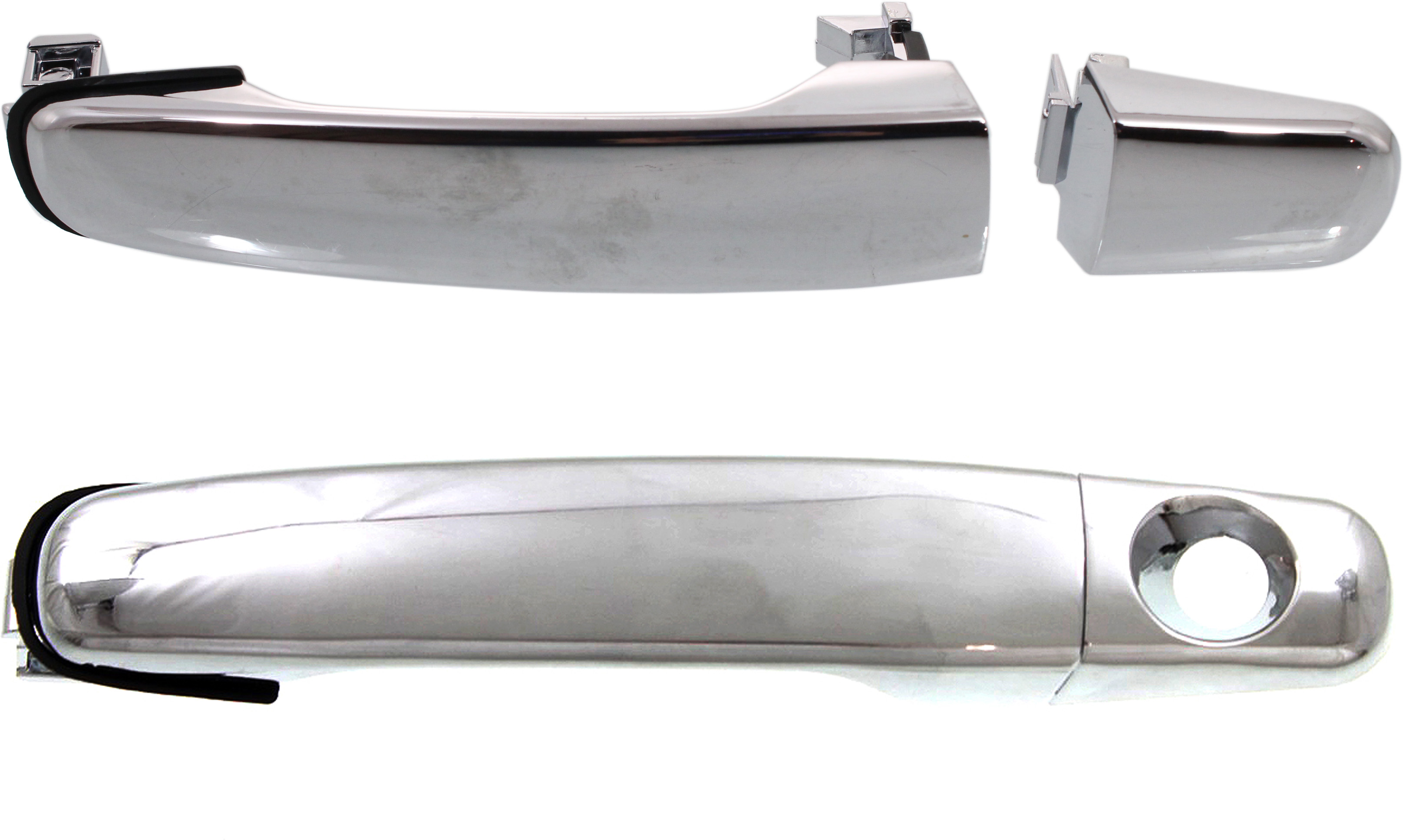 AM MALIBU 04-08 HHR 06-11 FRONT DOOR HANDLE RH AND LH Outside Bright Chrome SKU SET REPC462507 OEM 1-589-567-015-895-670