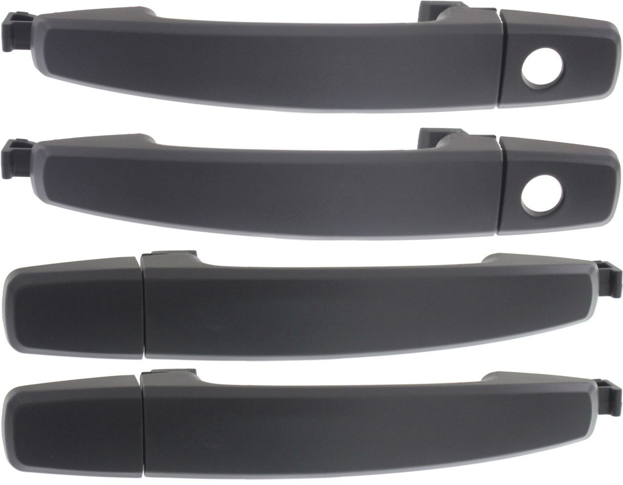AM AVEO 07-09 FRONT AND REAR DOOR HANDLE RH and LH Set of 4 Outside Primed w Cover and Lever and Cap Plastic SKU SET REPC462510-4 OEM 96468268-25972958-96468254-258