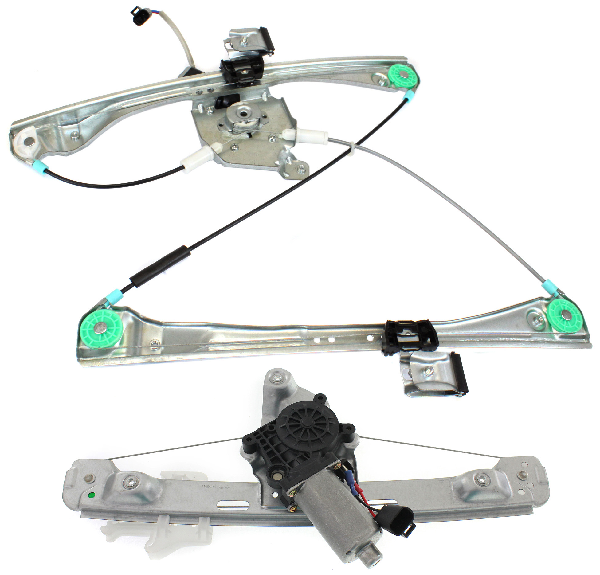AM MALIBU 04-08 FRONT AND REAR WINDOW REGULATOR LH Power w Motor SKU SET REPC462906-2L Partslink GM1350133 GM1550107 OEM 25802961-15270573-25797228
