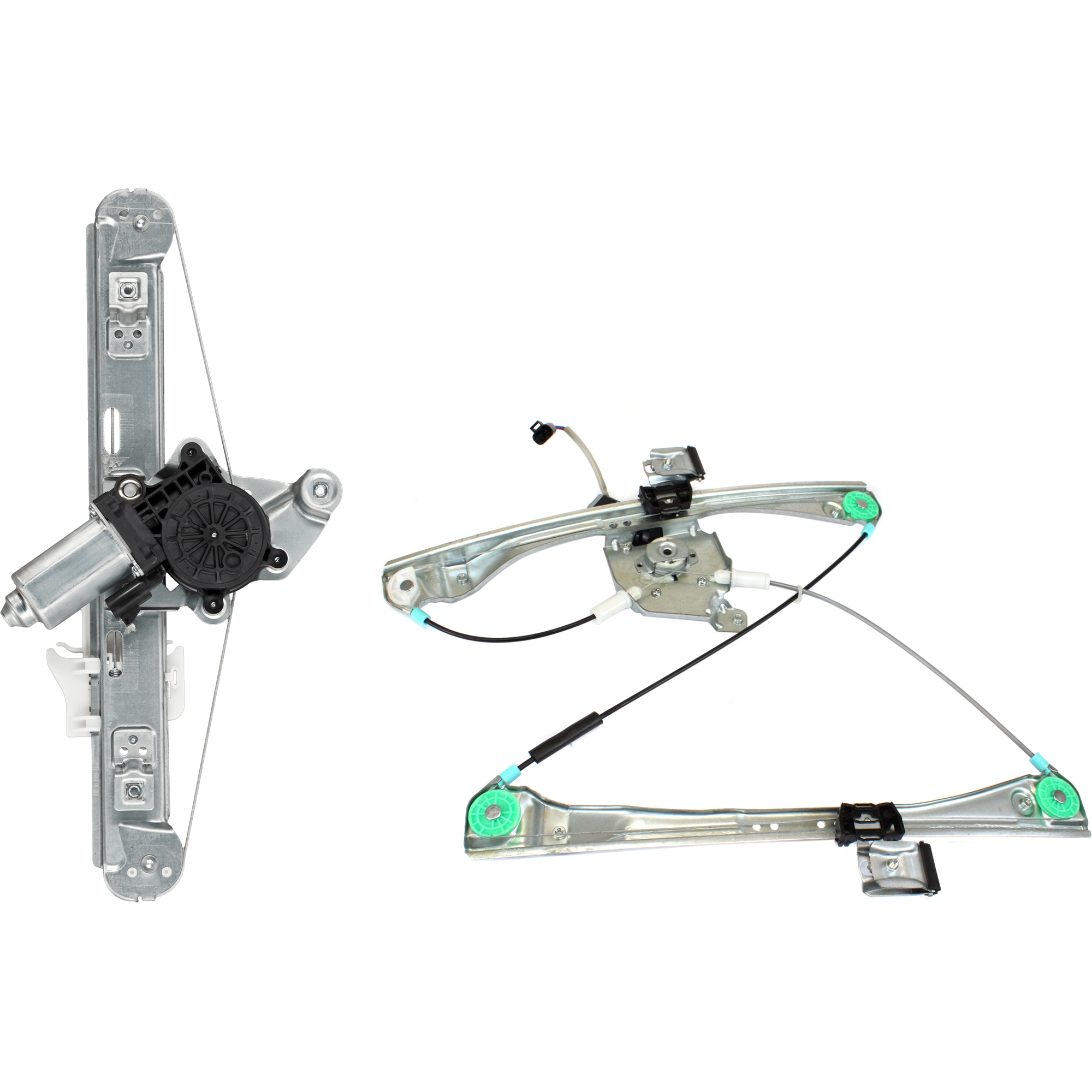 AM MALIBU 05-08 FRONT AND REAR WINDOW REGULATOR LH Power w Motor From 6-6-05 Includes 2008 Classic SKU SET REPC462906 A Partslink GM1350133 GM1550149 OEM 25797228-25802961