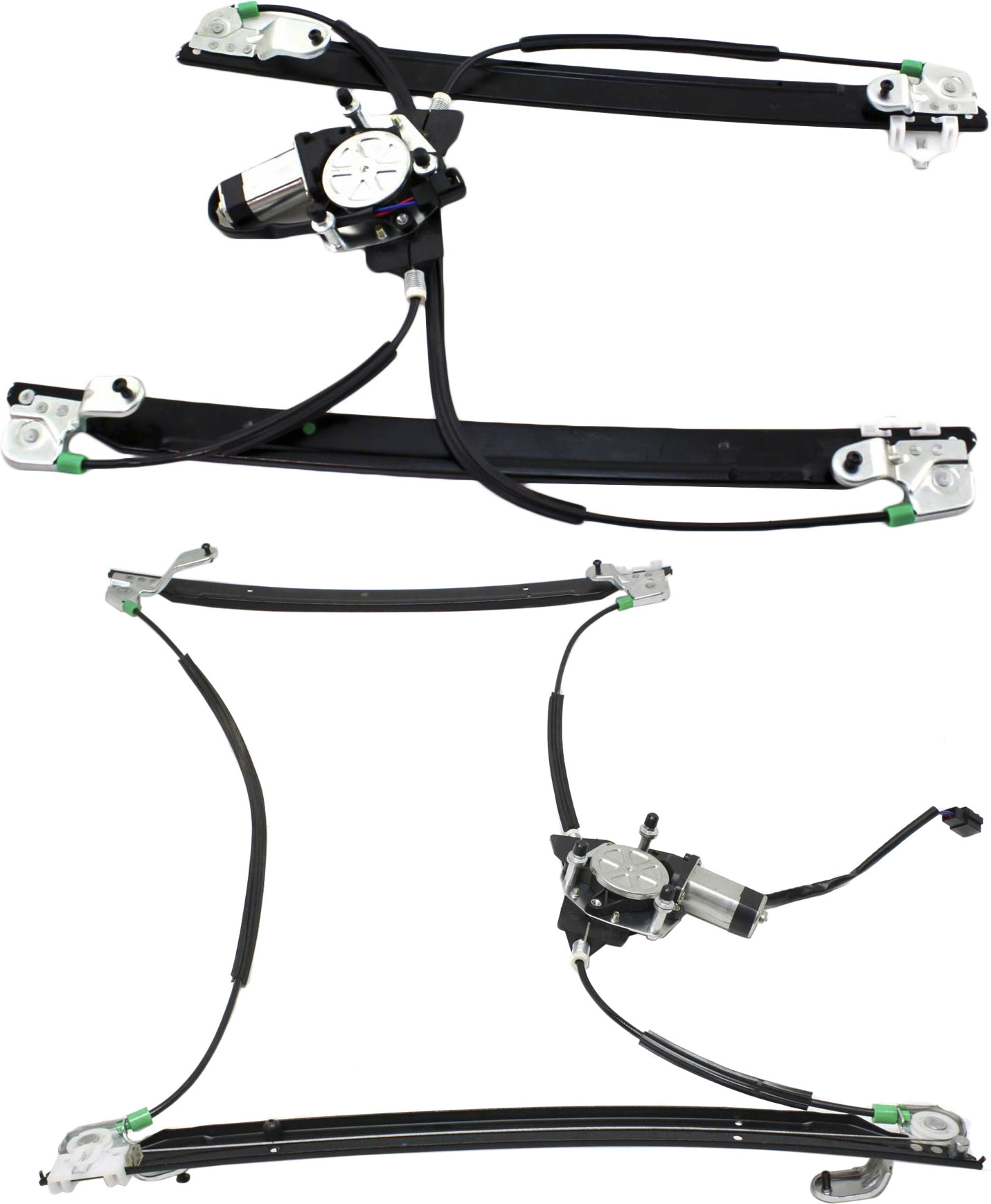 AM CARAVAN GRAND CARAVAN TOWN COUNTRY VOYAGER 01-03 FRONT WINDOW REGULATOR RH AND LH Power With Motor SKU SET REPC462911 Partslink CH1351126 CH1350126 OEM 5135250AA 5135251AA