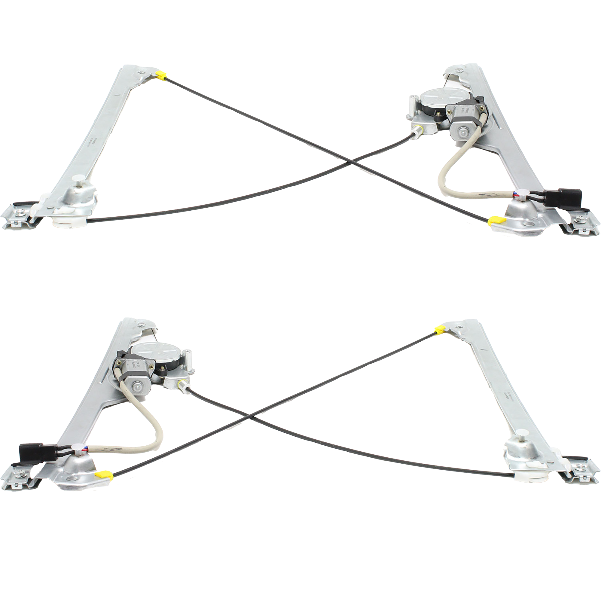 AM SILVERADO SIERRA 1500-07-13-2500-3500 HD 07-14 FRONT WINDOW REGULATOR RH AND LH set of 2 Power w Motor Fits 2007 Non Classic SKU SET REPC462923 Partslink GM1350162 GM1351162 OEM 20945138-20945139