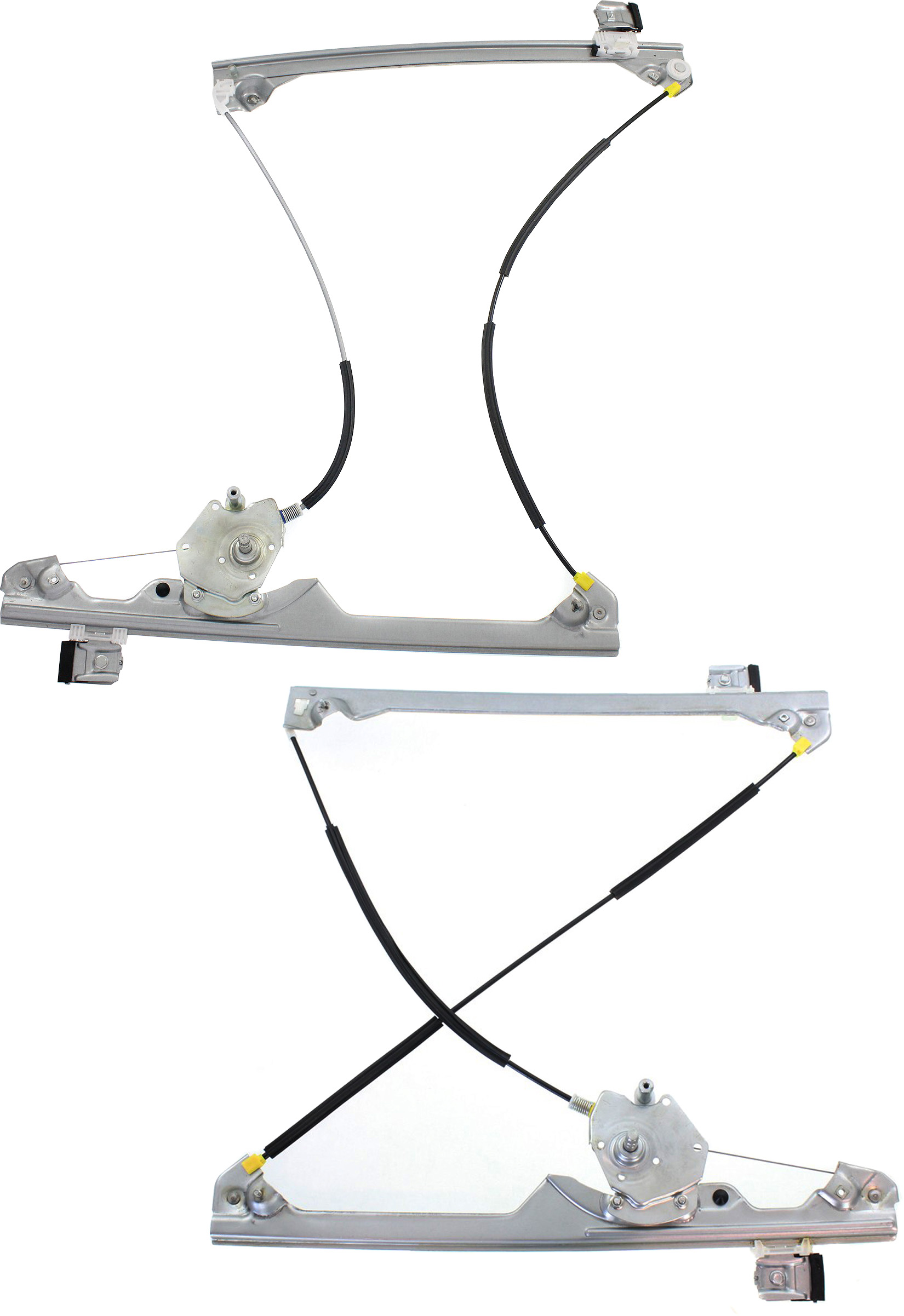AM SILVERADO SIERRA 1500-07-13-2500-3500 HD 07-14 FRONT WINDOW REGULATOR RH AND LH Manual Fits 2007 Non Classic SKU SET REPC462945 Partslink GM1351182 GM1350182 OEM 20914716-20914715