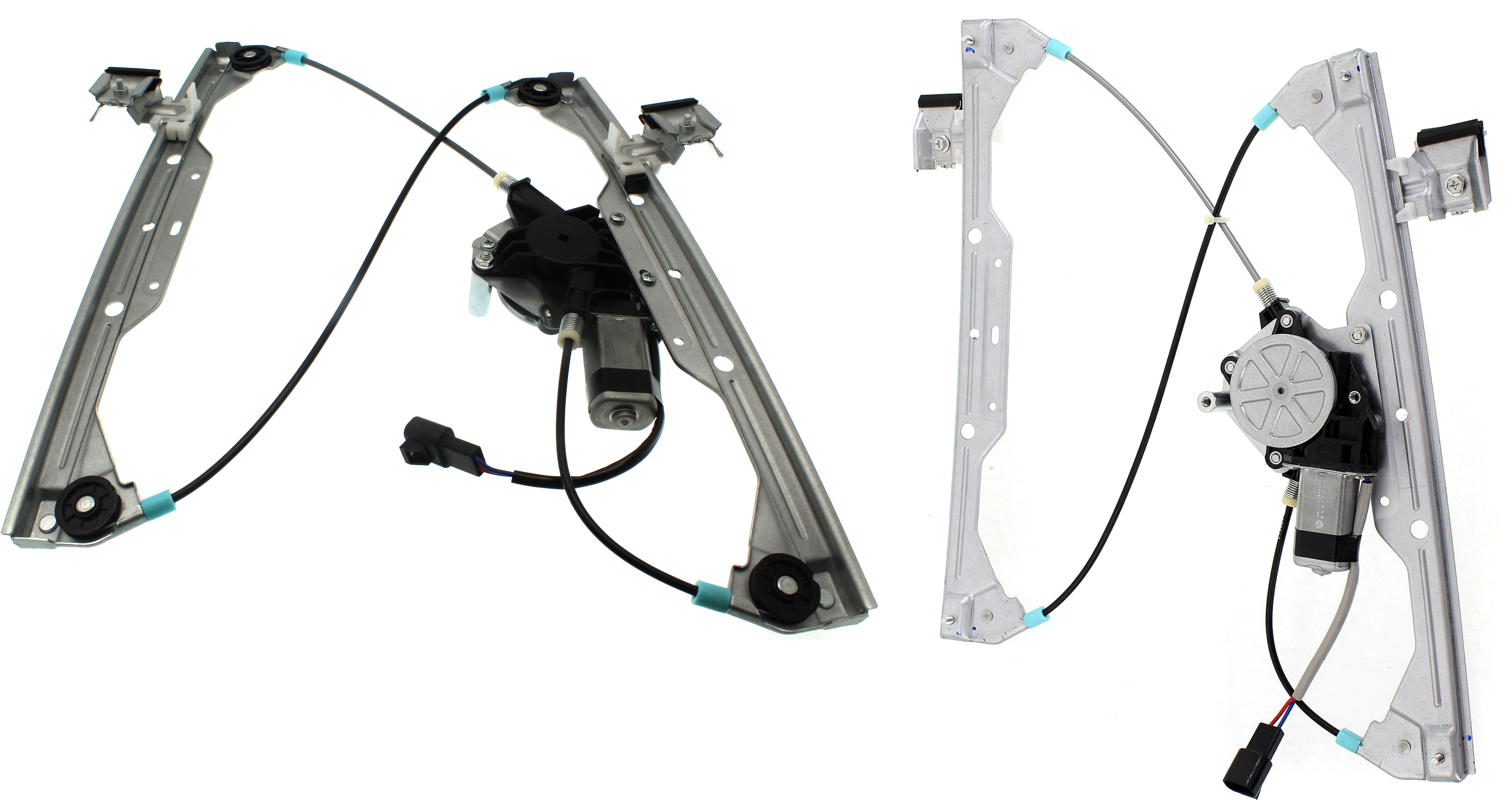 AM HHR 06-11 FRONT WINDOW REGULATOR RH AND LH Power w Motor SKU SET REPC462949 Partslink GM1351178 GM1350178 OEM 22714331-22714332