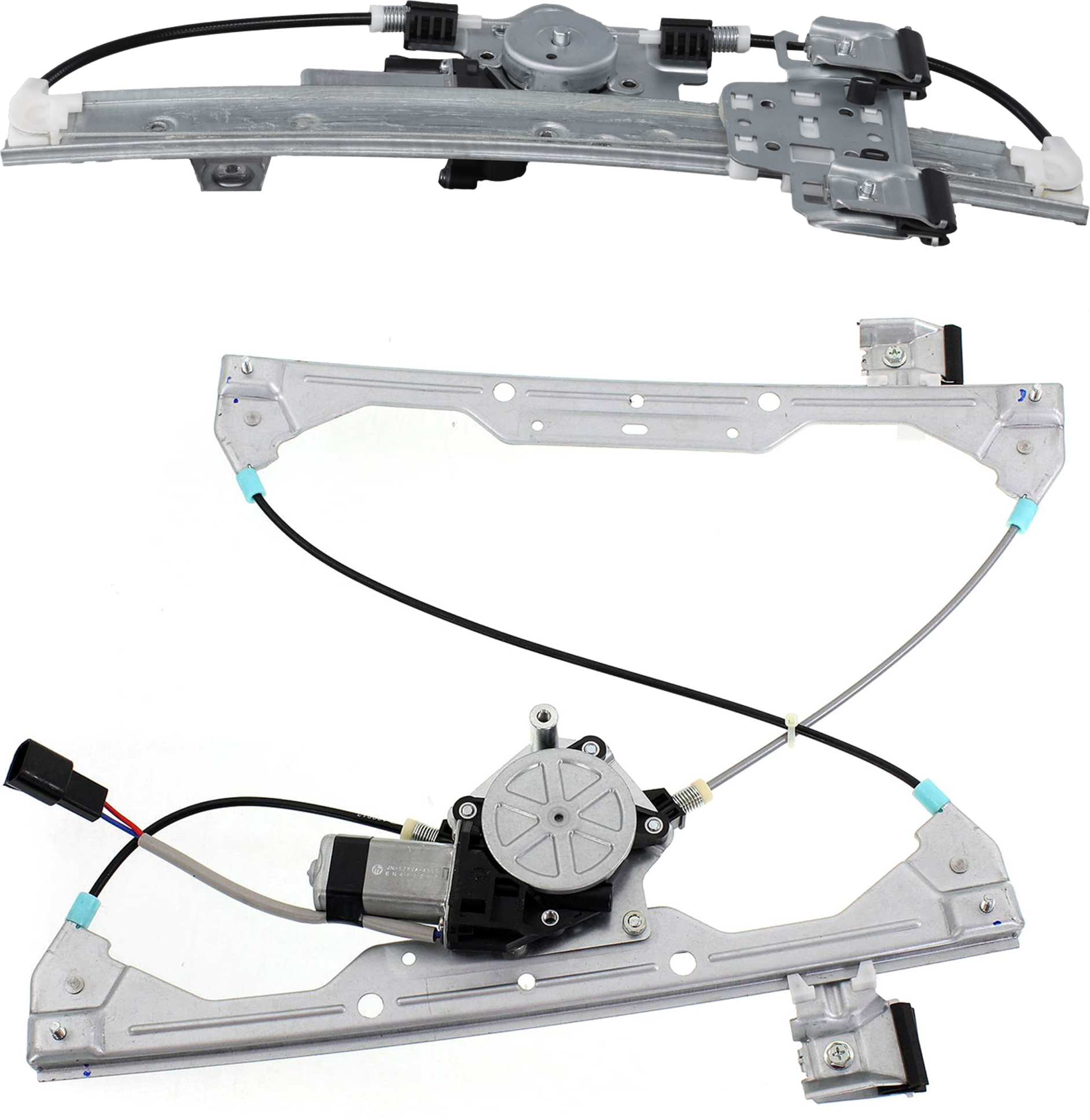 AM HHR 06-11 FRONT AND REAR WINDOW REGULATOR LH Power w Motor SKU SET REPC462950 Partslink GM1350178 GM1550161 OEM 22714332-22714334