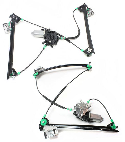 AM CORVETTE 97-04 FRONT WINDOW REGULATOR RH AND LH Power With Motor SKU SET REPC462954 Partslink GM1350156 GM1351156 OEM 10344131-15781690
