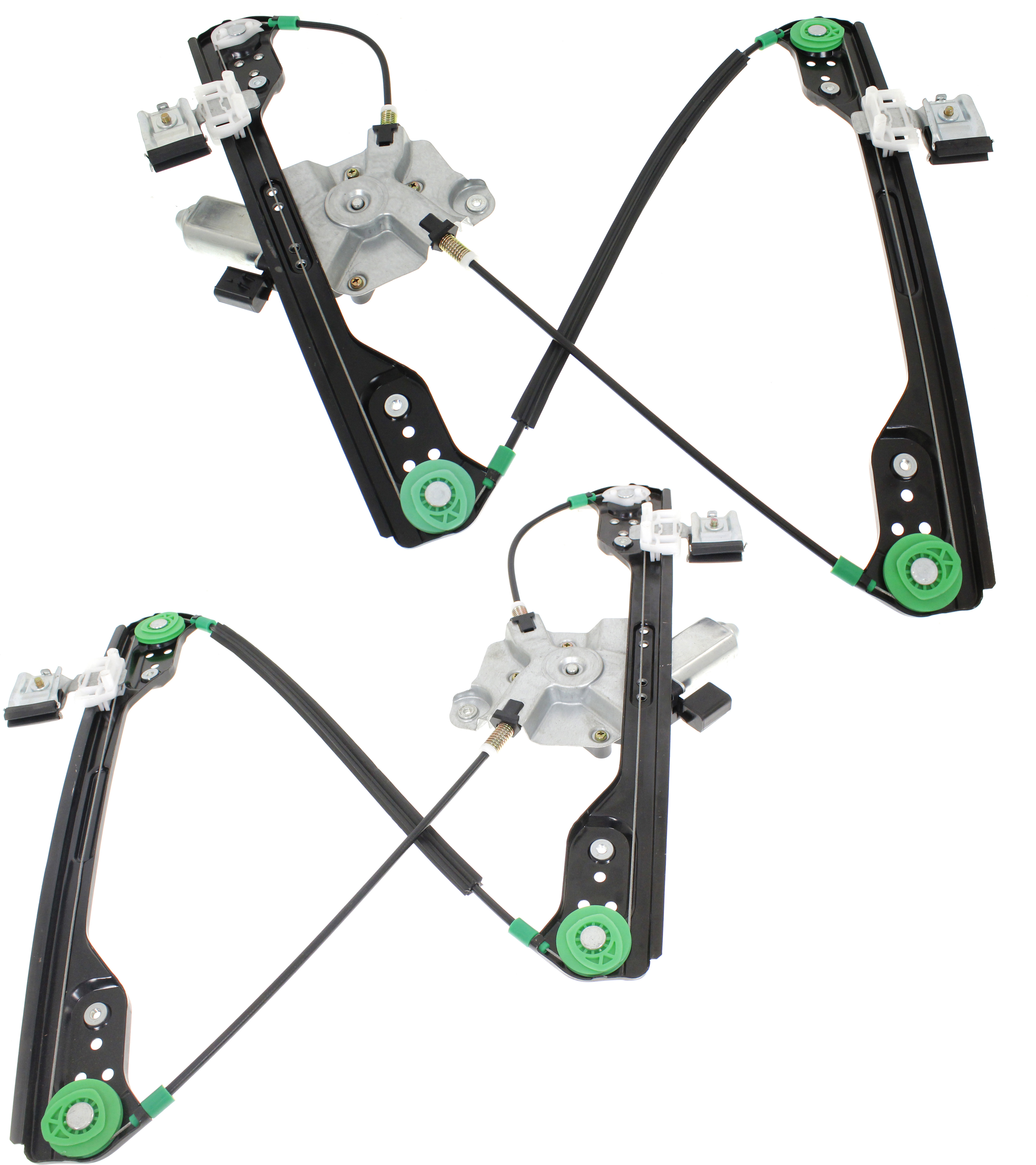 AM CHARGER 06-10 CHRYSLER 300-05-10 MAGNUM 05-08 FRONT WINDOW REGULATOR RH AND LH Power w Motor w One Touch 6 pin plug SKU SET REPC462969 Partslink CH1350168 CH1351168 OEM 5065474AE 5065475AE