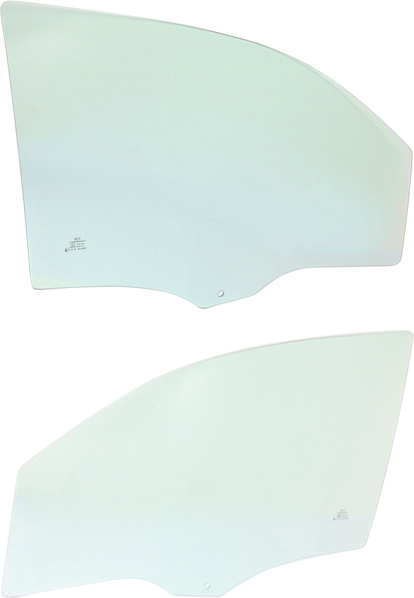 AM EQUINOX TORRENT 05-09 FRONT DOOR GLASS RH and LH Green Tint 4 Door SKU SET REPC480107 OEM 15849531 DD10760GTNN 15849530